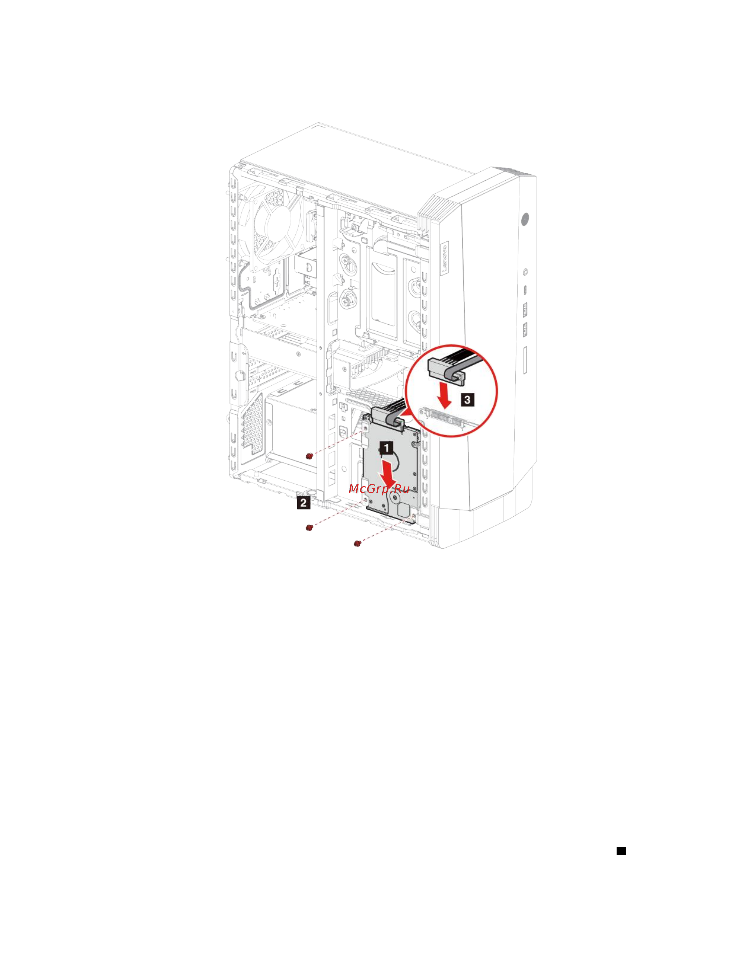 Lenovo IdeaCentre Creator 5 14IOB6 [38/78] Отсек устройства хранения данных