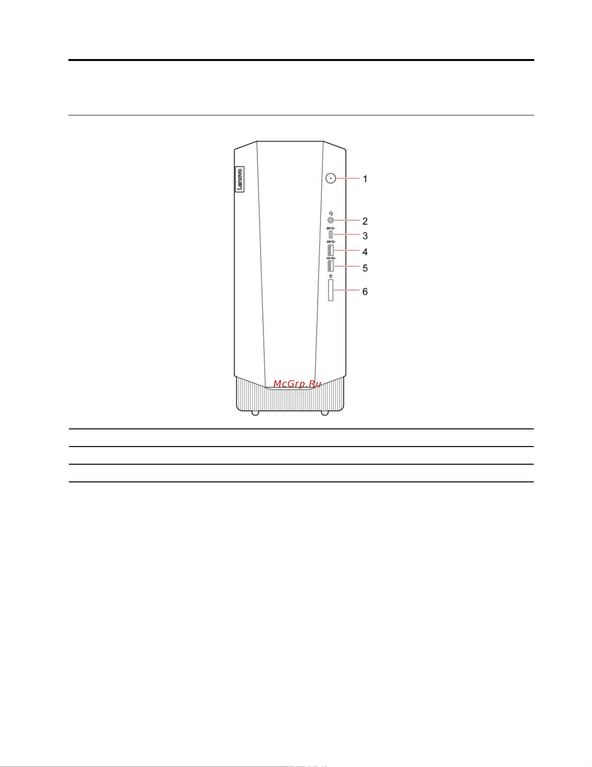 Lenovo IdeaCentre Gaming 5 14IOB6 [7/78] Вид спереди