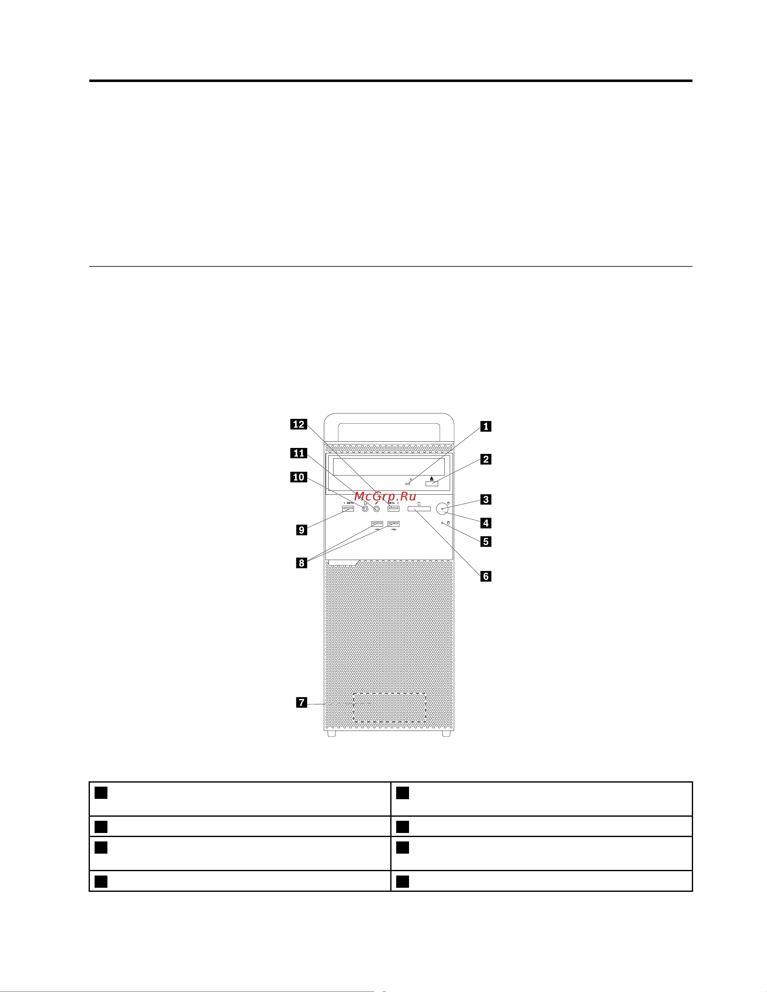 Lenovo ThinkCentre M700 (Tower Form Factor) [13/112] Расположение аппаратных компонентов