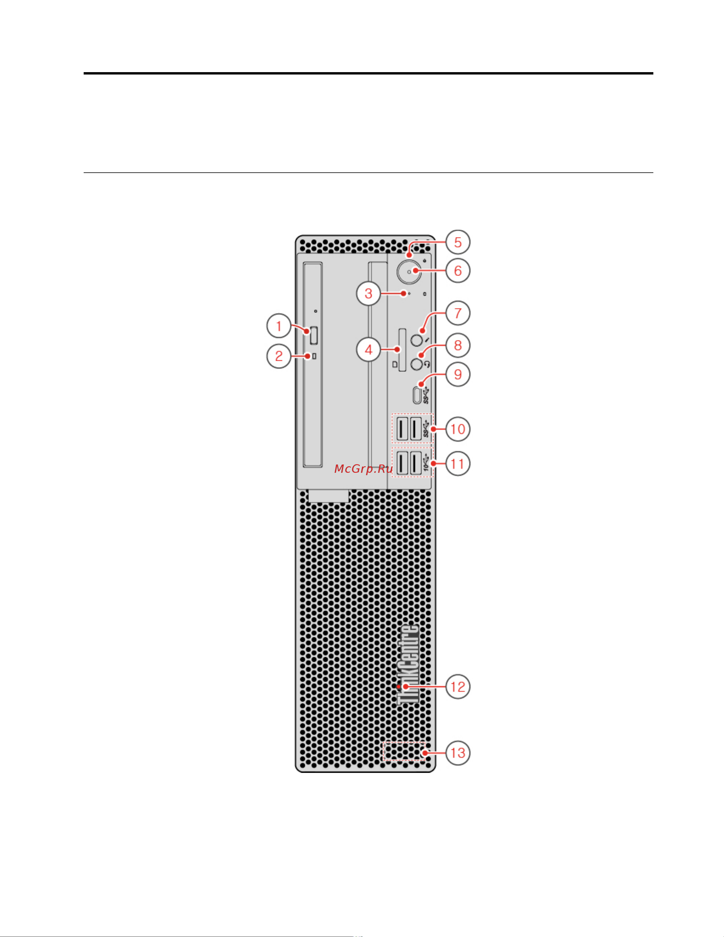 Lenovo ThinkCentre M720s [5/80] Вид спереди