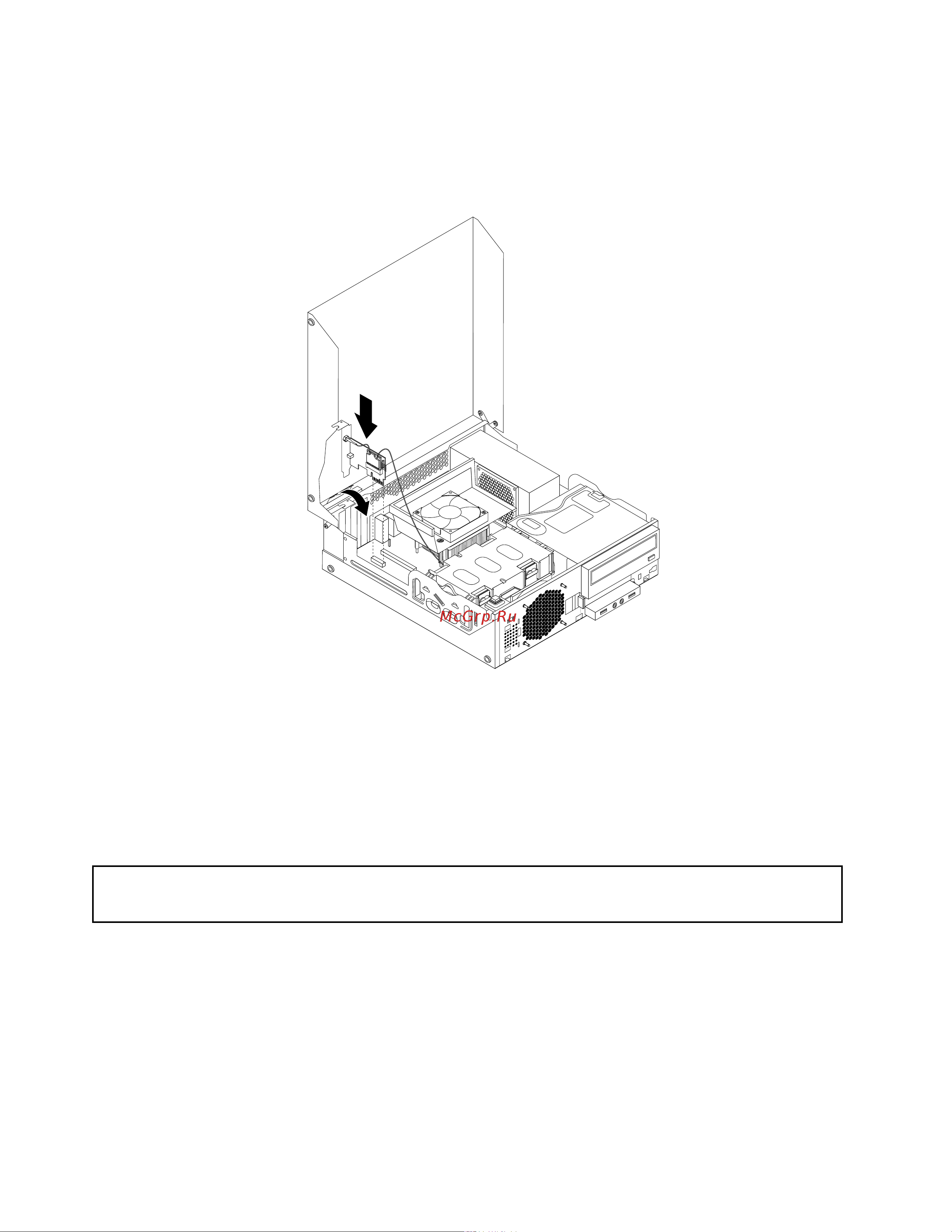 Lenovo ThinkCentre M78 (Small Form Factor) [96/174] Установка задней антенны wifi