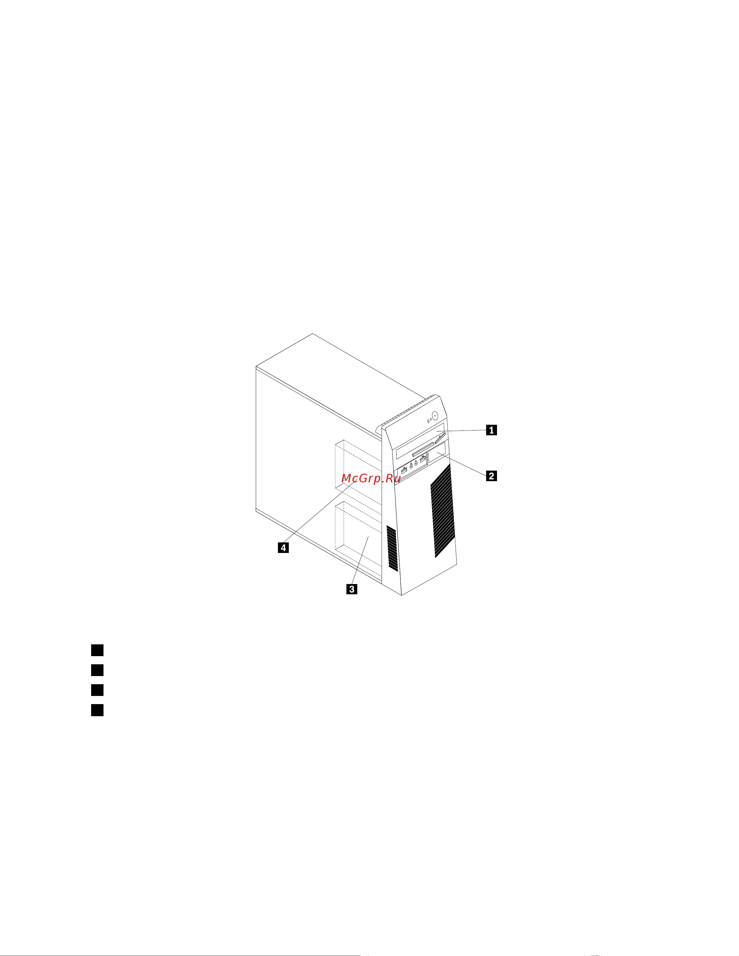 Lenovo ThinkCentre M80 [19/84] Расположение встроенных дисководов