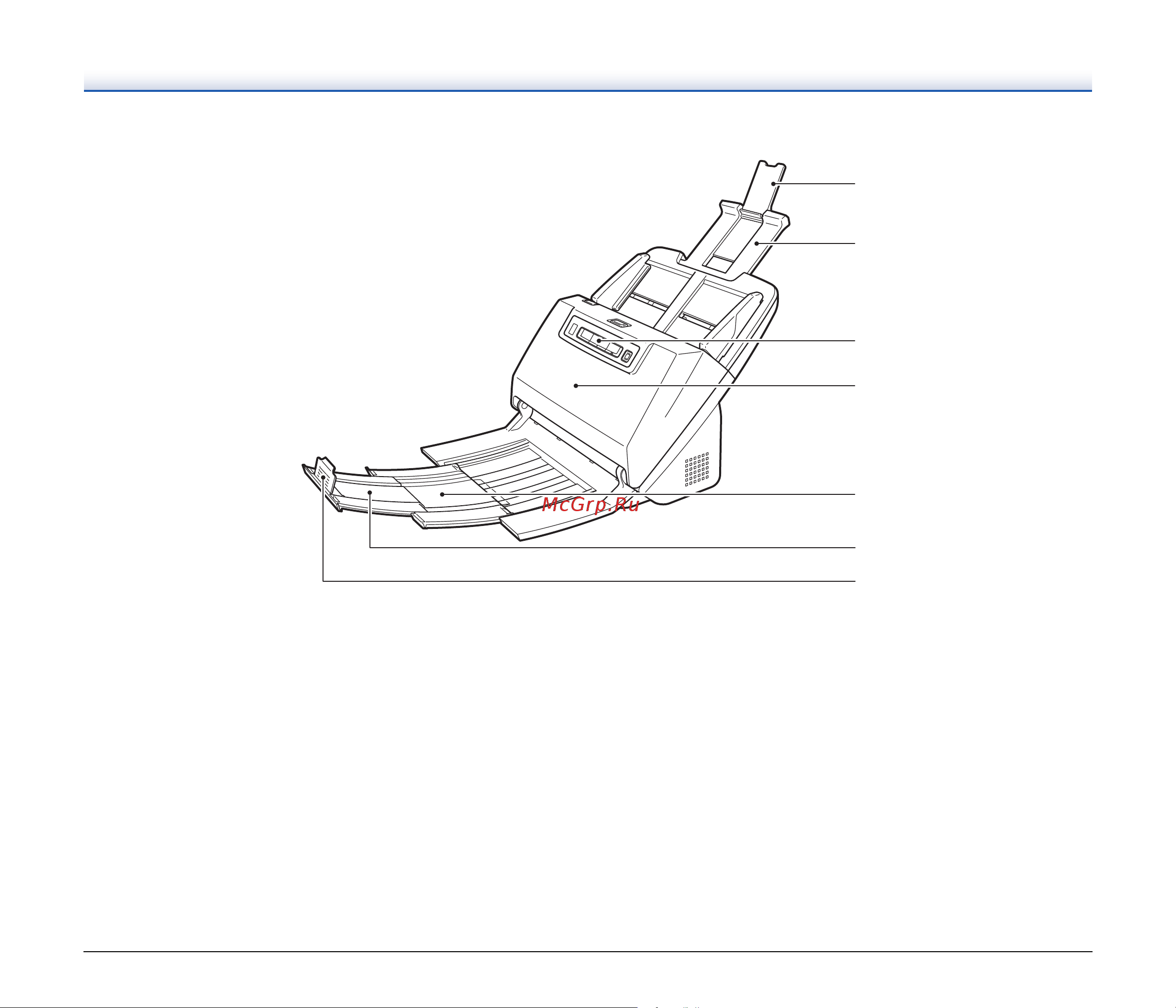Canon imageFORMULA DR-M160II [22/117] Вид спереди с открытым выходным лотком