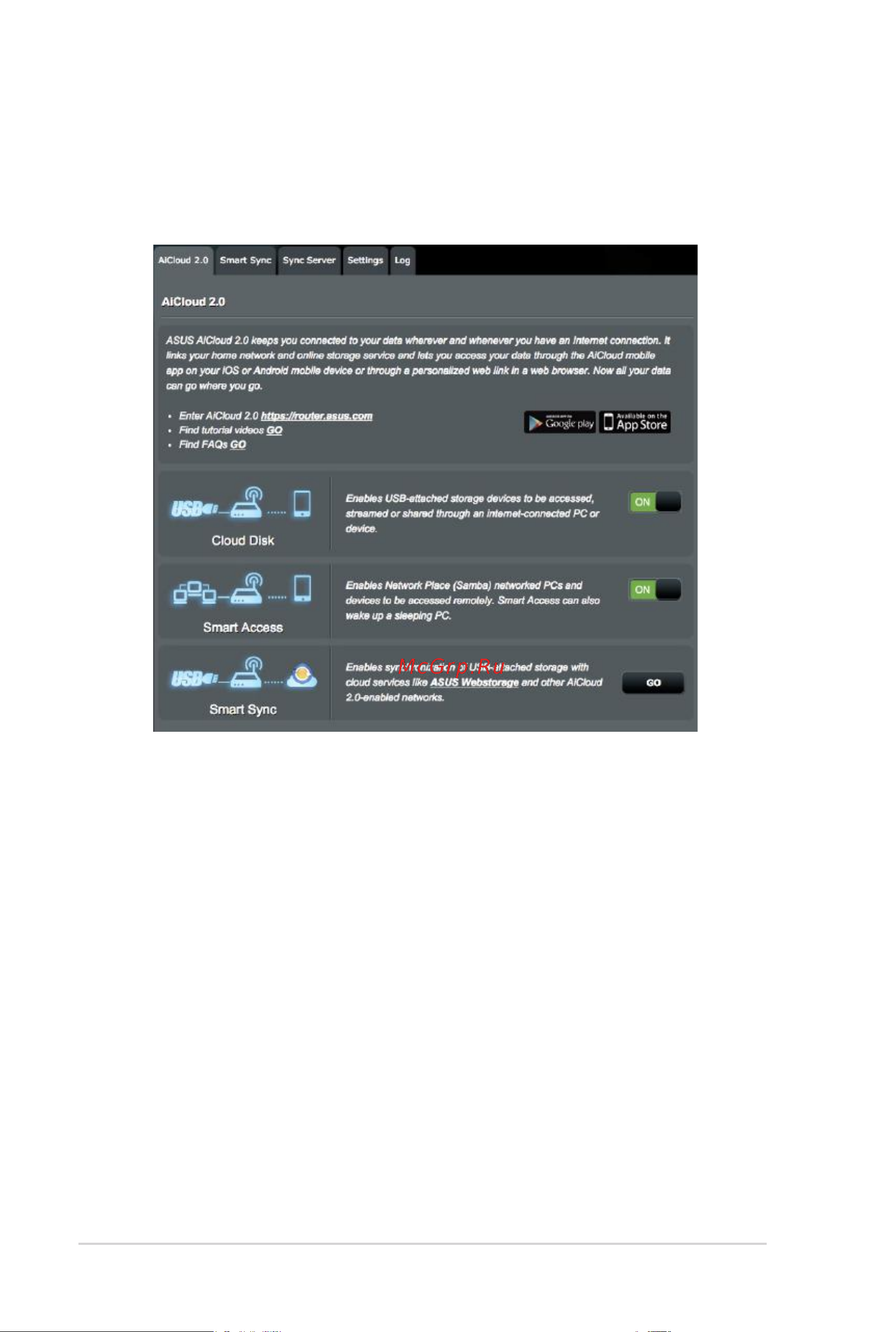 Asus 4G-AC55U [84/138] Использование aicloud 2