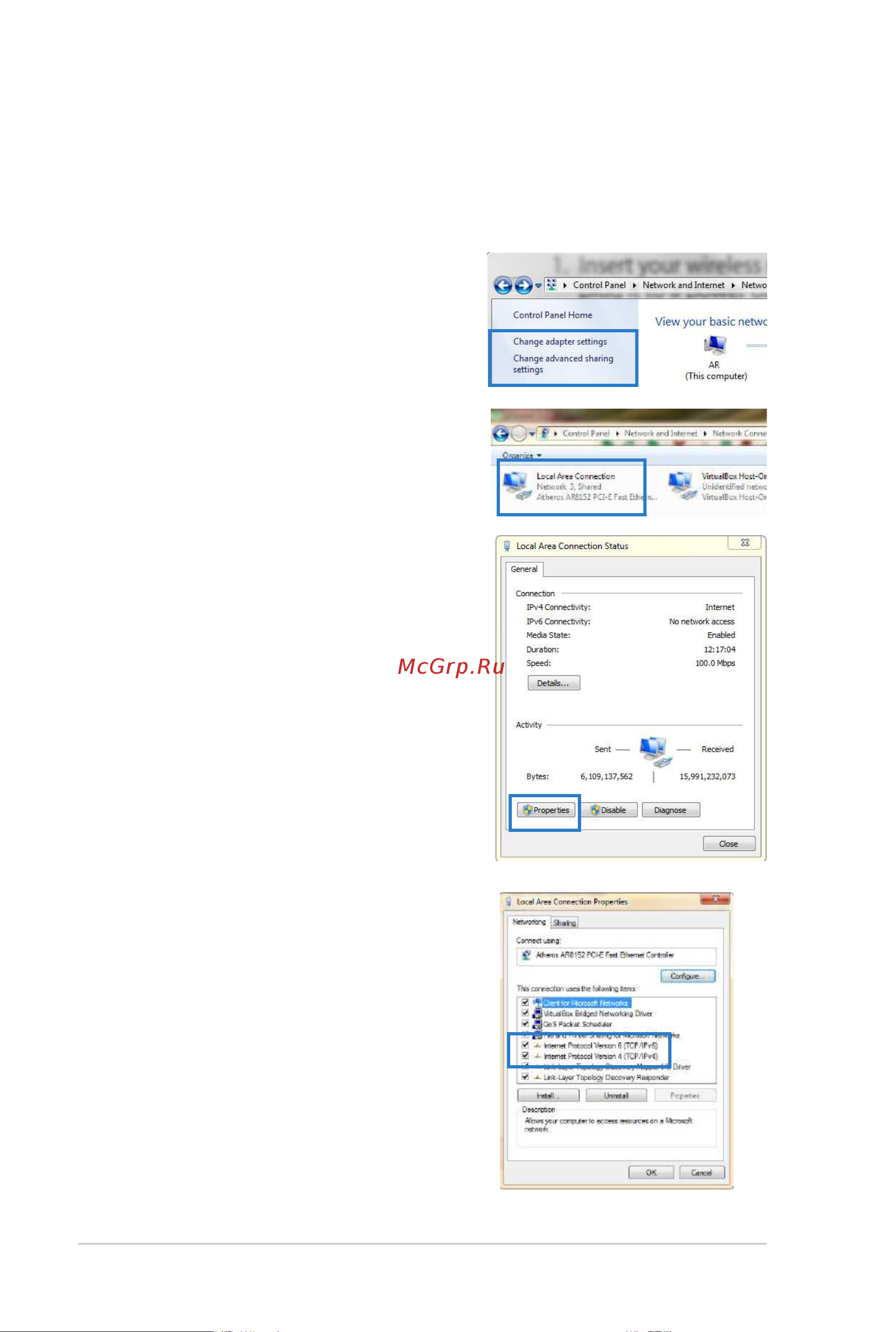 Asus DSL-N12E_C1 [14/54] B сконфигурируйте tcp ip для автоматического