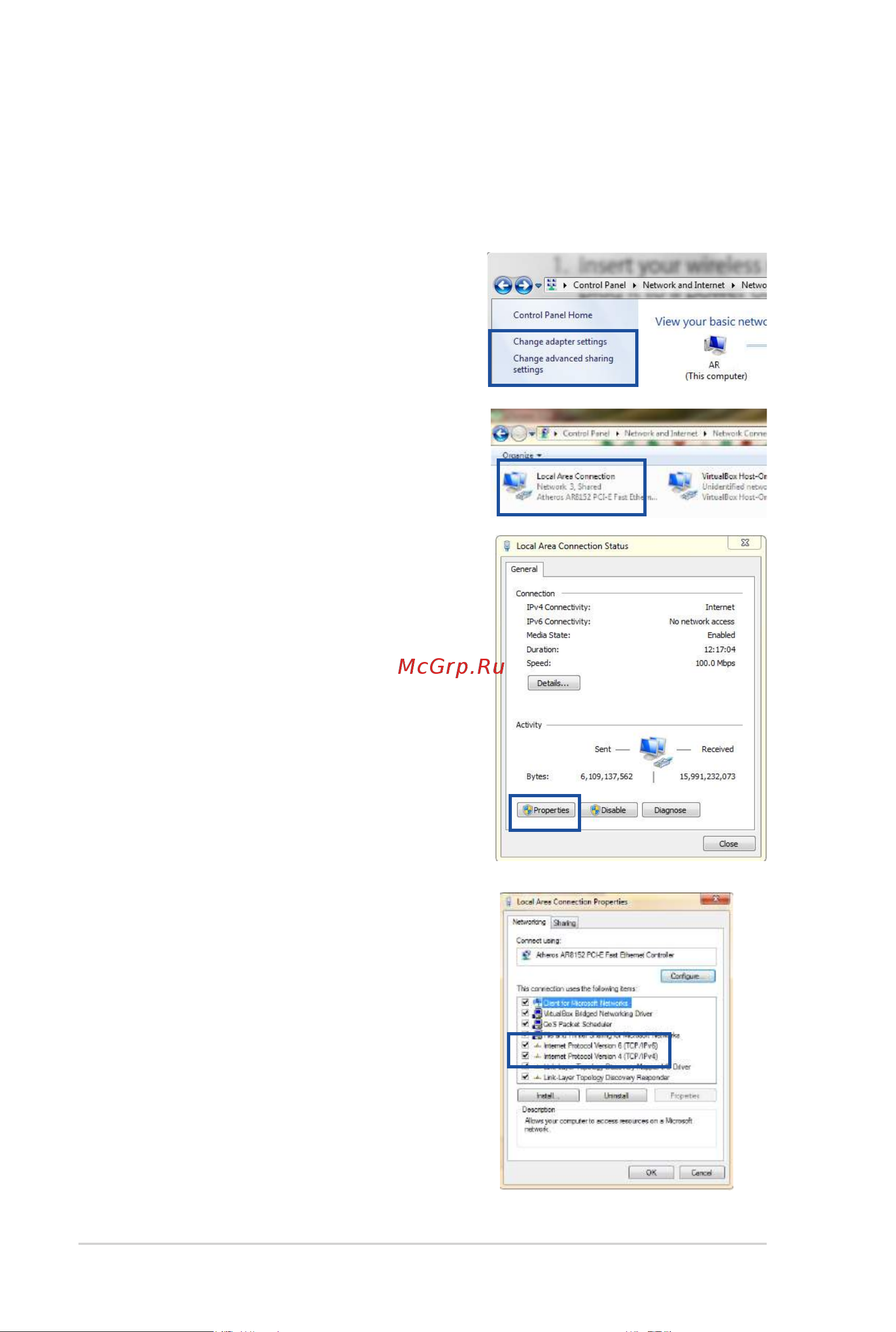 Asus DSL-N16U (UP) [14/66] B сконфигурируйте tcp ip для автоматического получения ip адреса