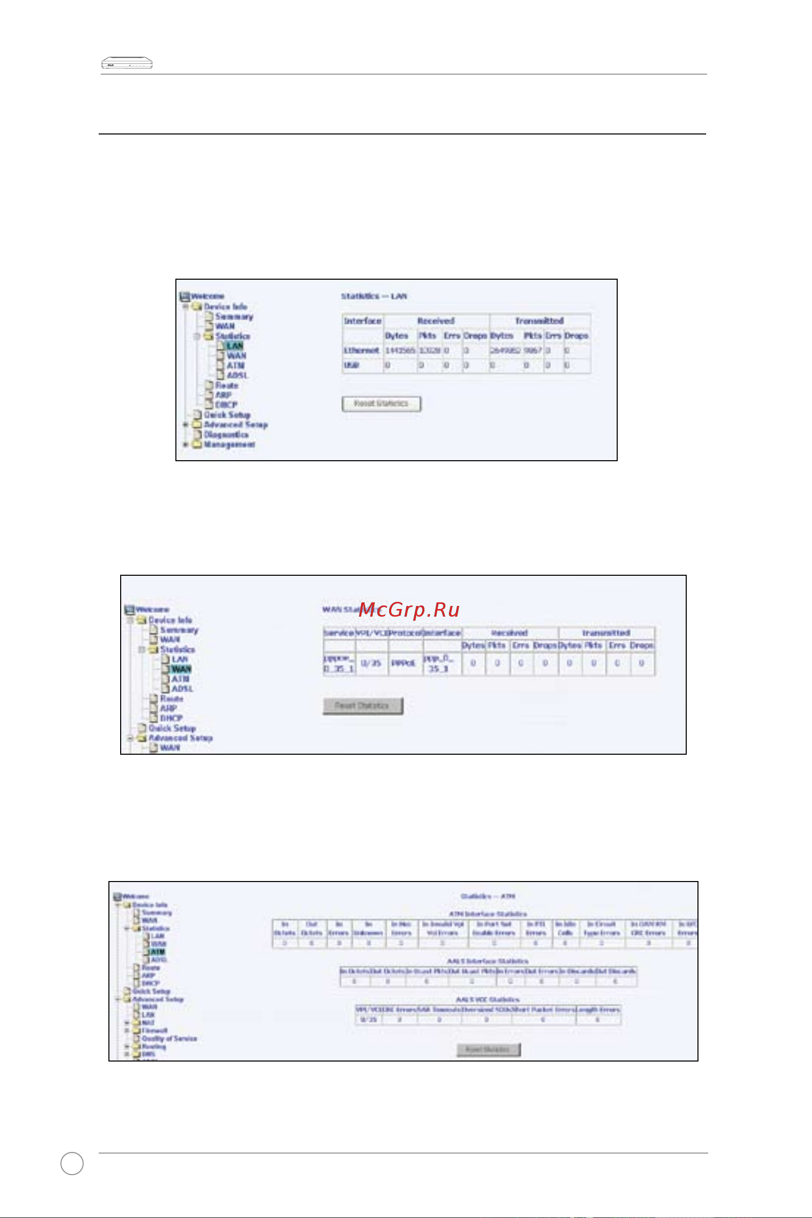 Asus WL-AM602 [16/48] Статистика
