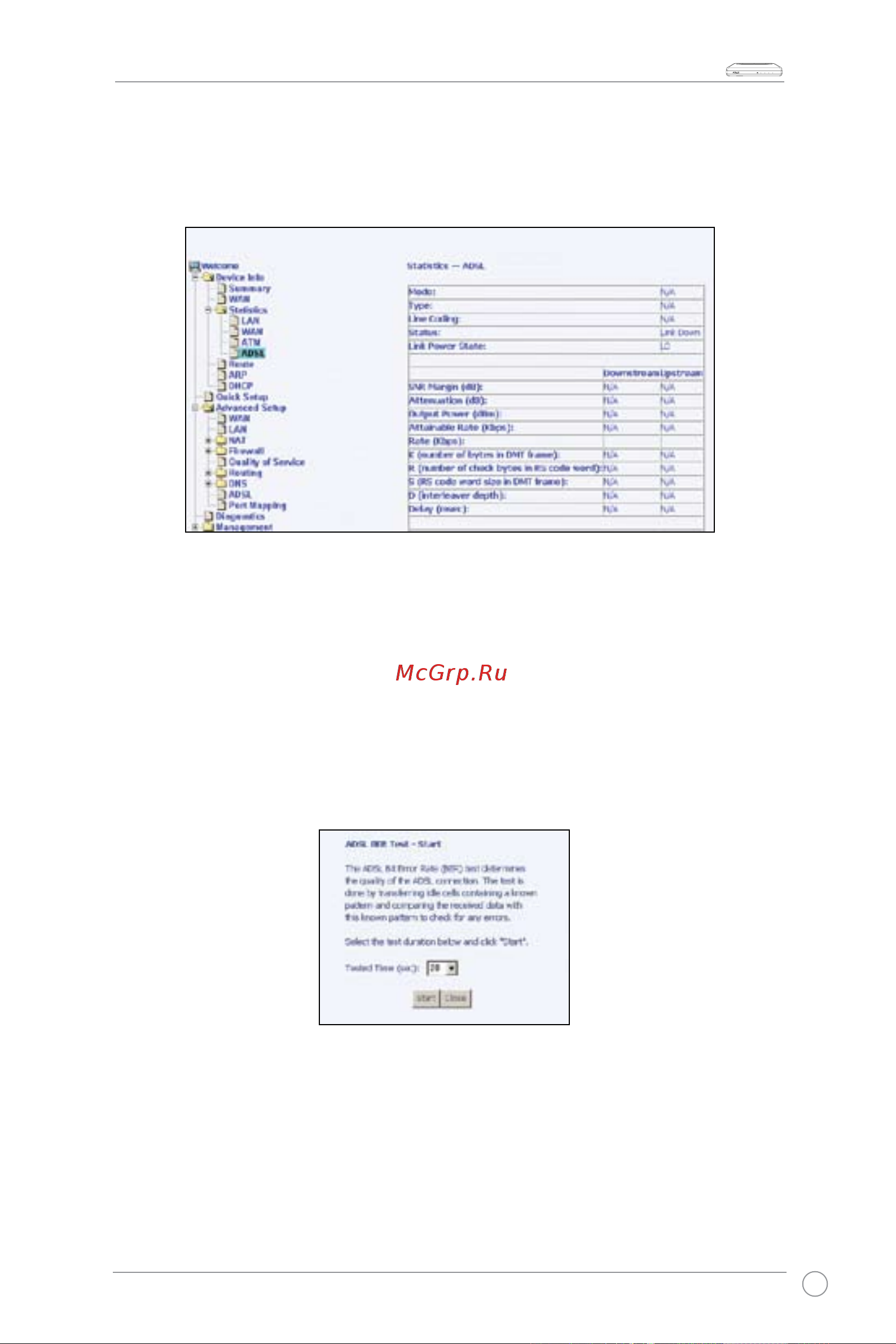 Asus WL-AM602 [17/48] Статистика adsl