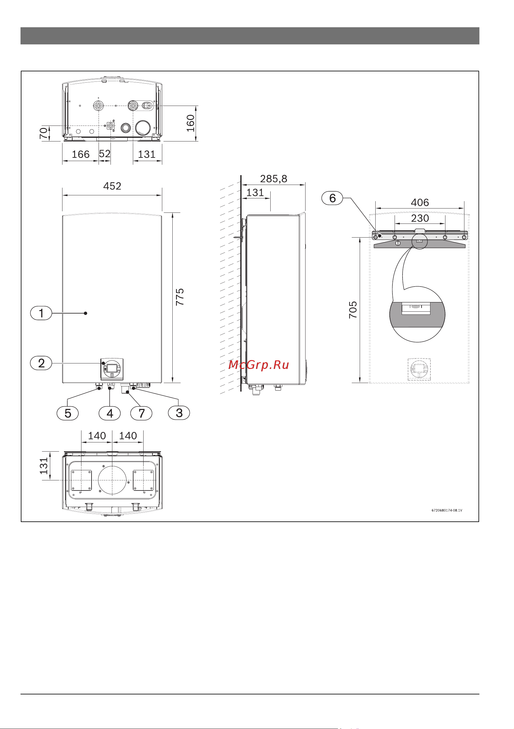 Bosch WTD 27 AME (Therm 8000 S) [6/52] Габариты
