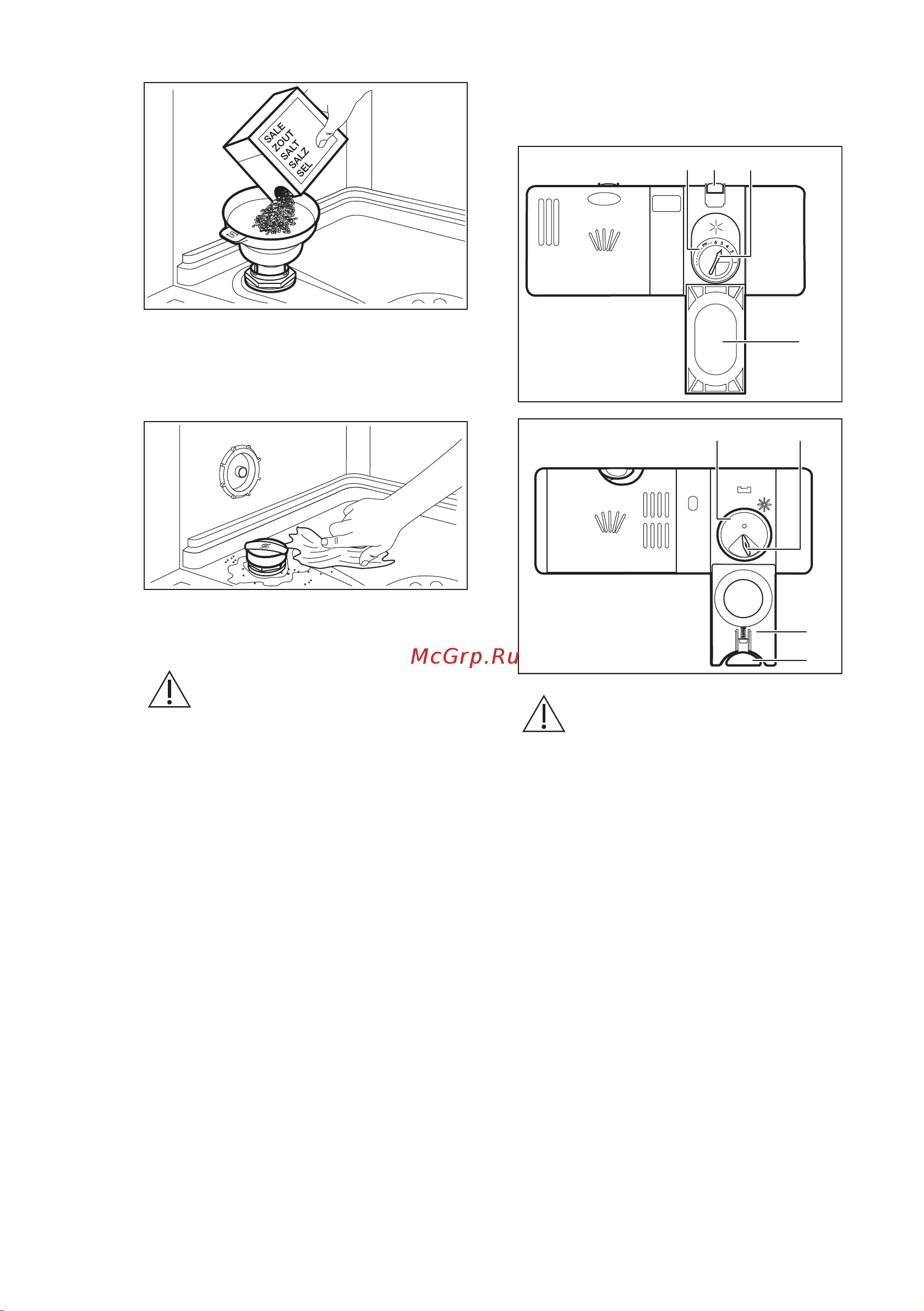 Electrolux ESL 5205 LO [53/68] Заполнение дозатора ополаскивателя