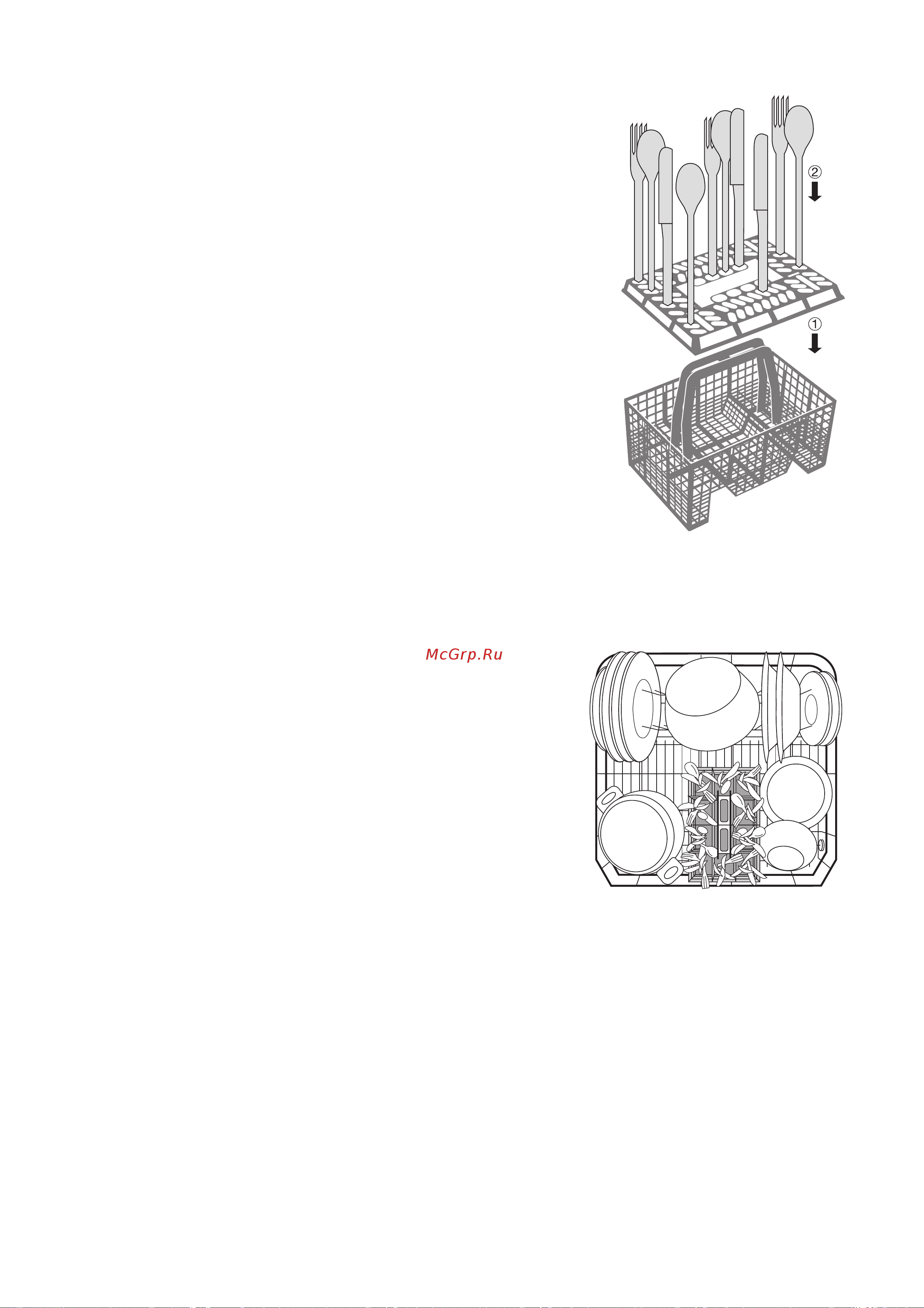 Electrolux ESL 6250 [17/40] Êàê óñòàíàâëèâàòü â ïîñóäîìîå íóþ ìàøèíó íîæè âèëêè è ëîæêè
