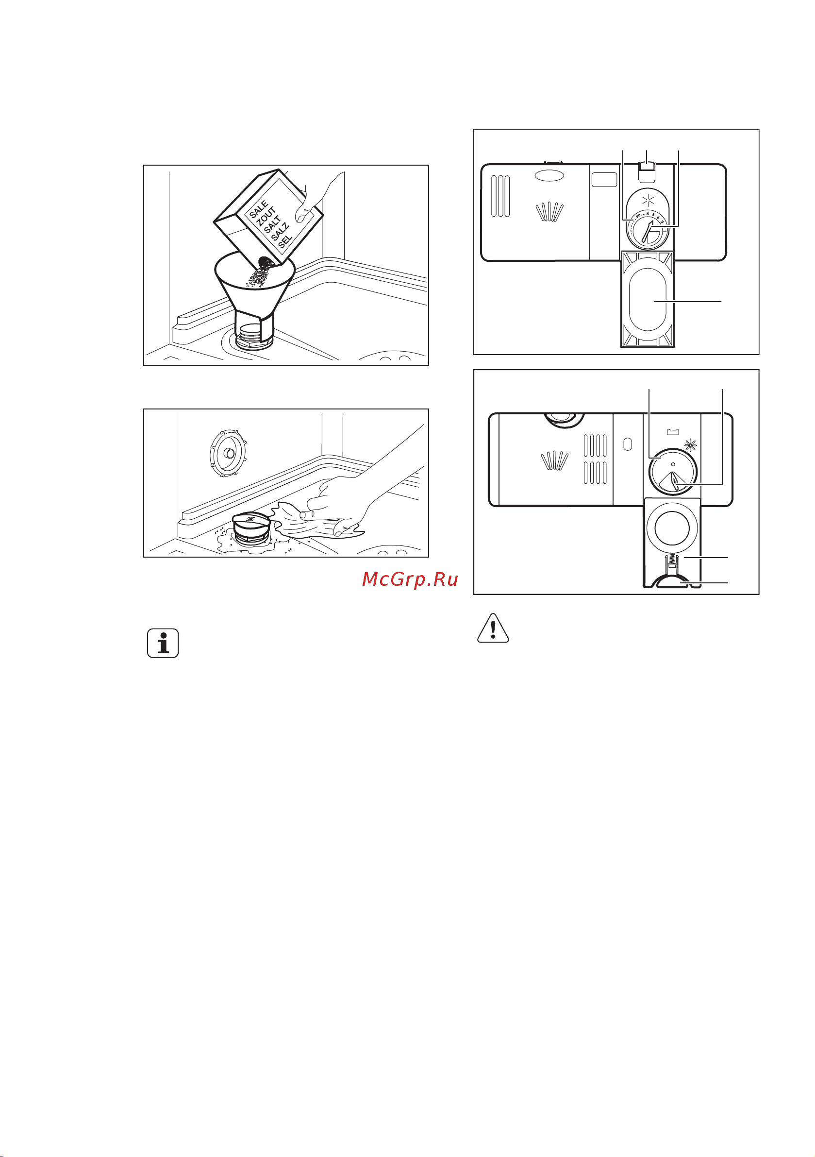 Electrolux ESL 6361 LO [13/22] Заполнение дозатора ополаскивателя