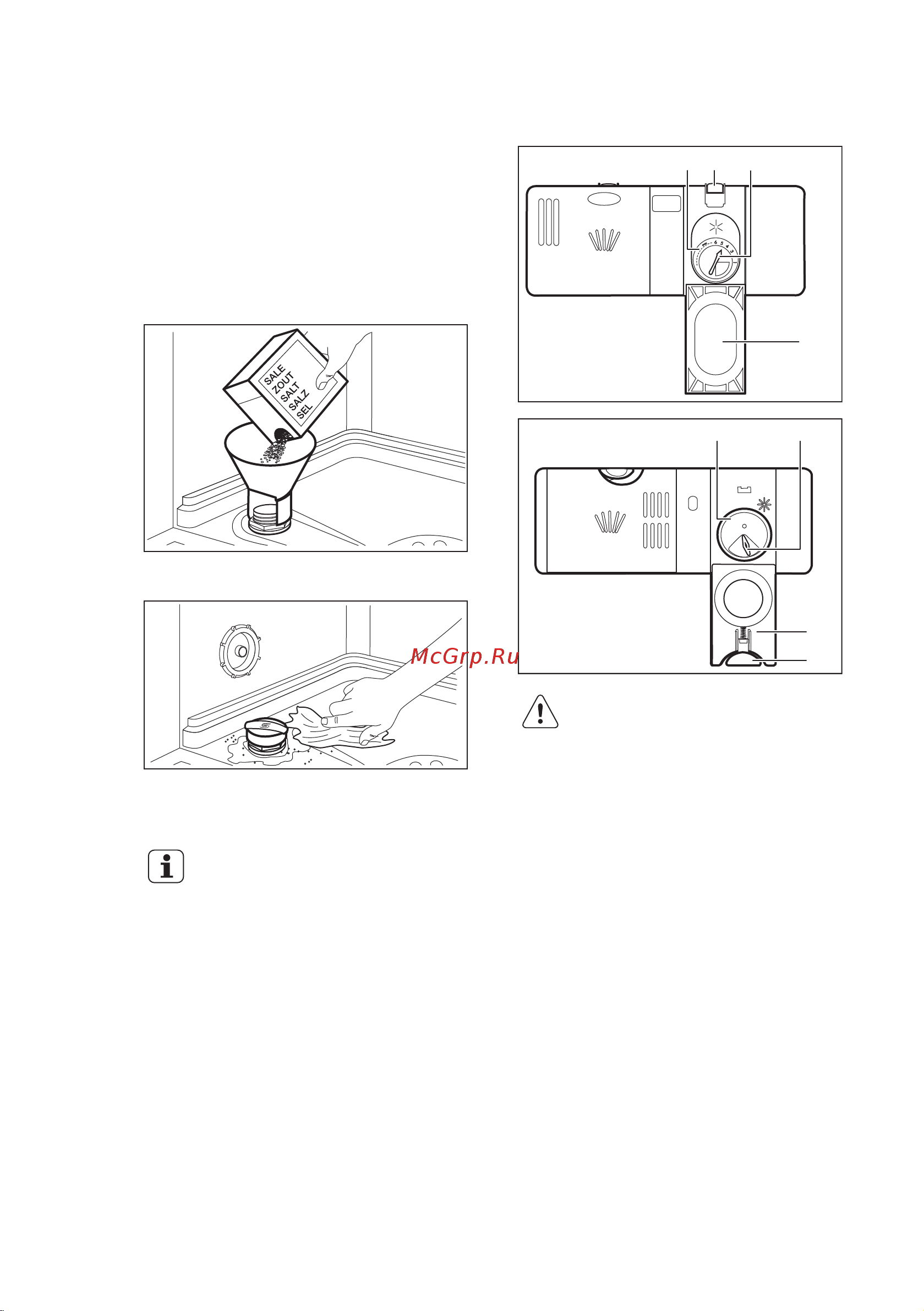 Electrolux ESL 9531 LO [13/24] Заполнение дозатора ополаскивателя