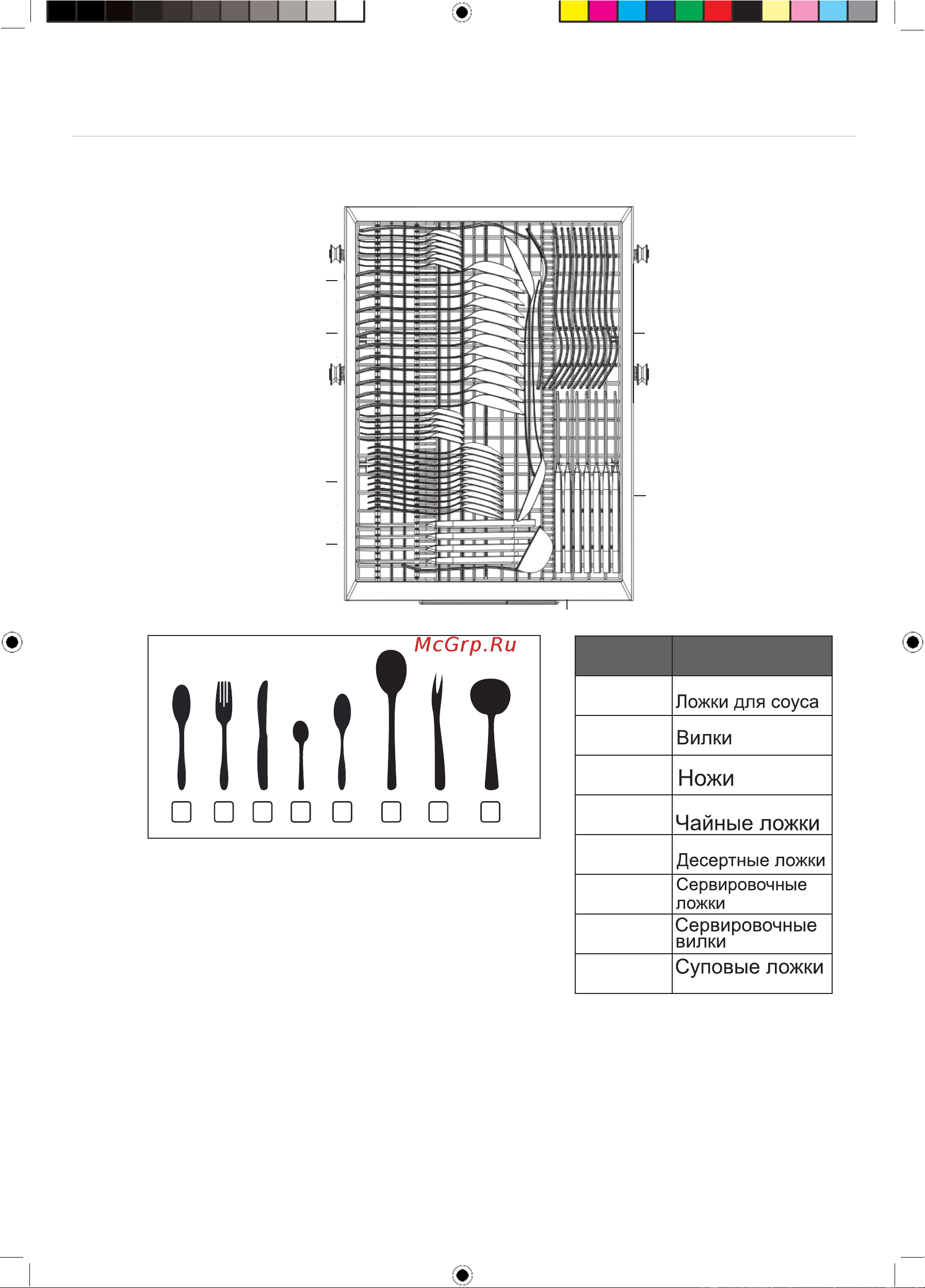 Gorenje GV520E10(S) [22/24] Корзина для столовых приборов