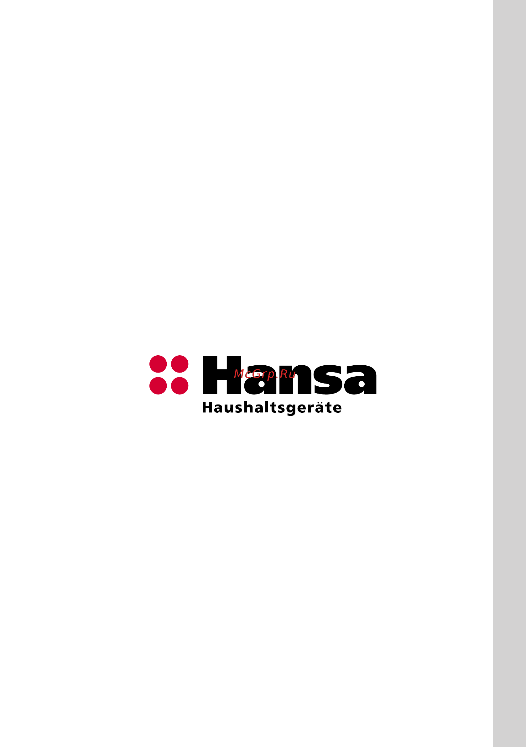 Hansa ZIM 628 ELH Руководство по эксплуатации онлайн [32/32] 714109