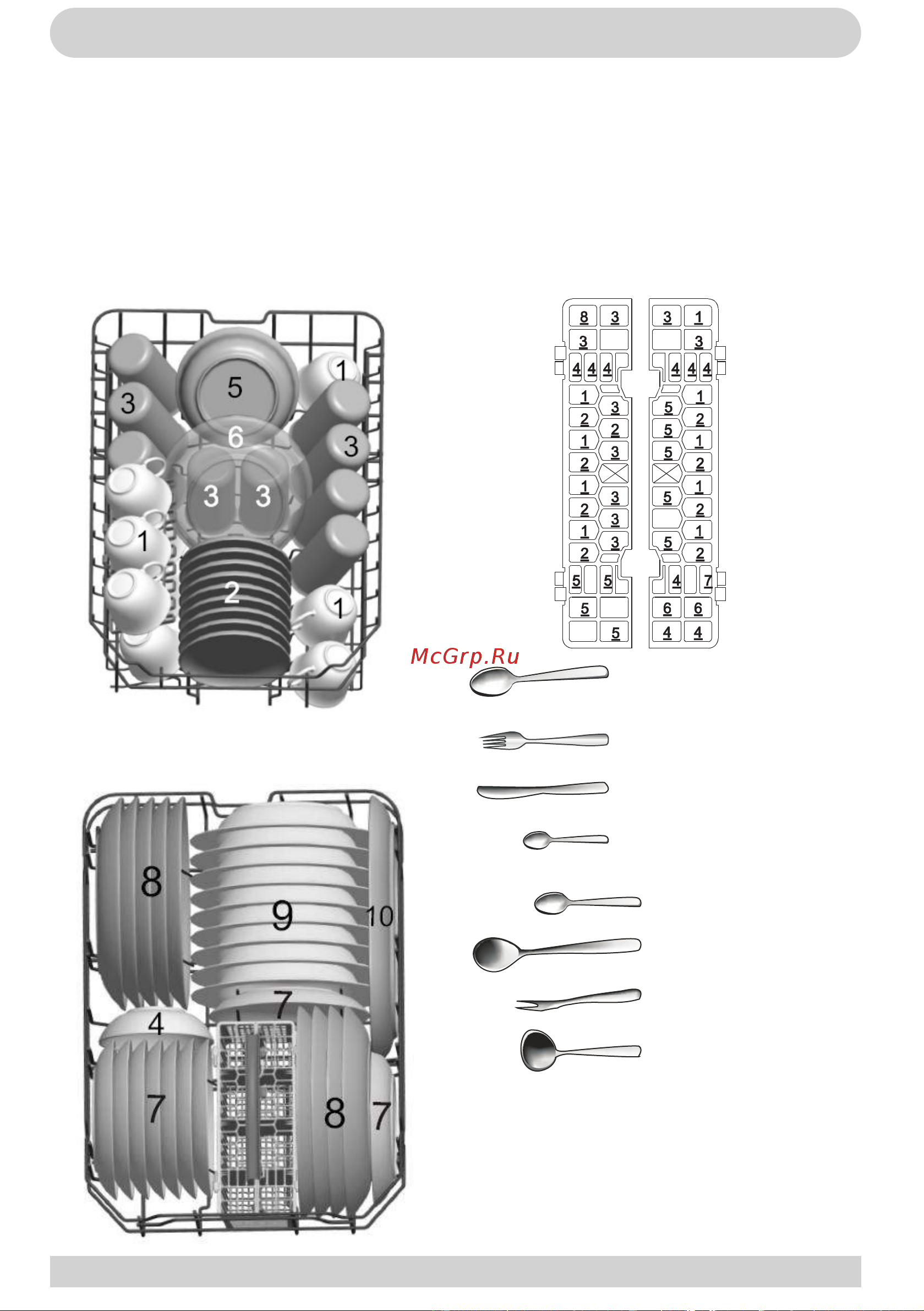 Hansa ZWM 406 WH [15/24] Загрузка посуды в посудомоечную машину