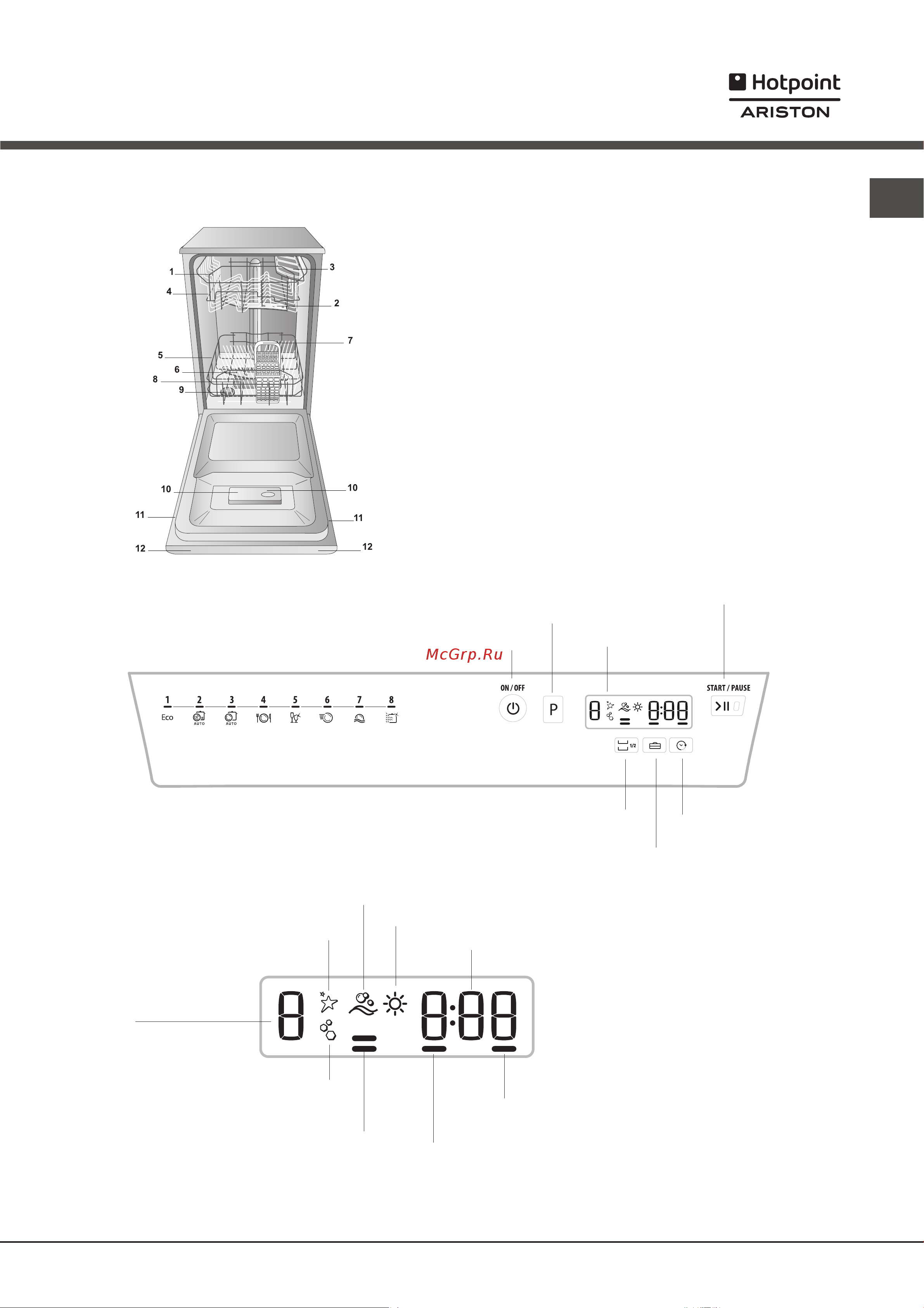 Hotpoint-Ariston LSFF 8M116 C EU [23/31] Құрылғы сипаттамасы
