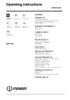Indesit DFP 573 Руководство по эксплуатации