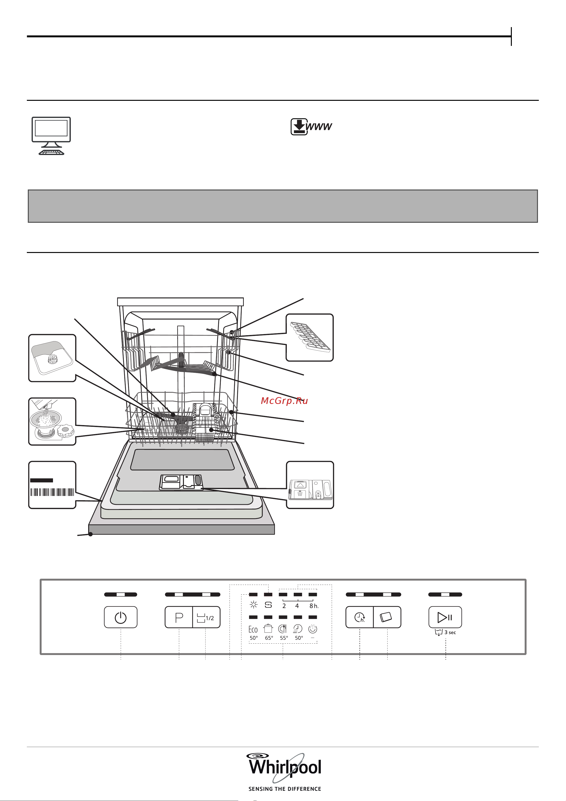 Whirlpool WFE 2B19 Руководство по эксплуатации онлайн