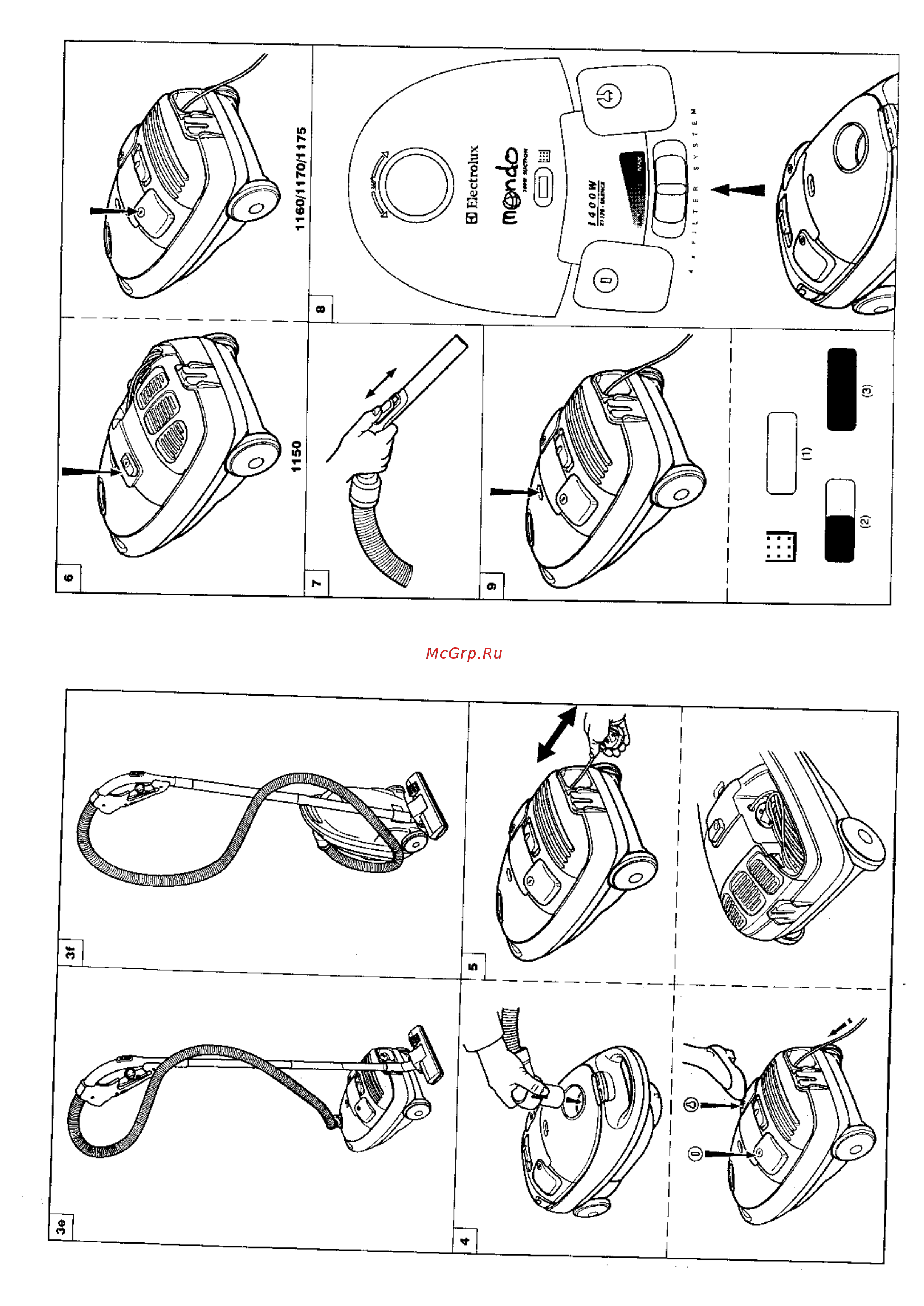 Electrolux mondo Руководство по эксплуатации онлайн [3/7] 715576