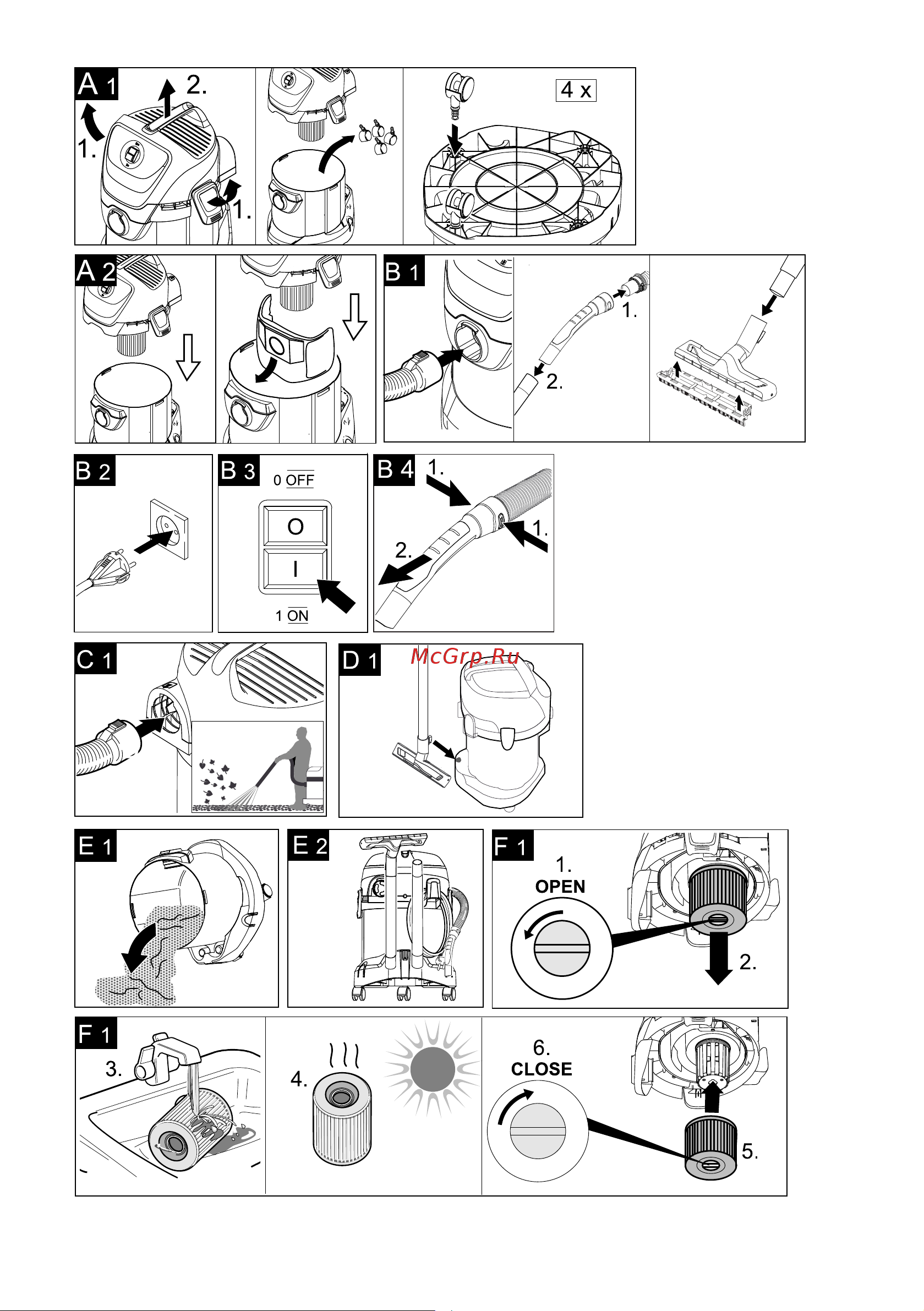 Karcher WD 3 Dakar Руководство по эксплуатации онлайн [3/11] 715624
