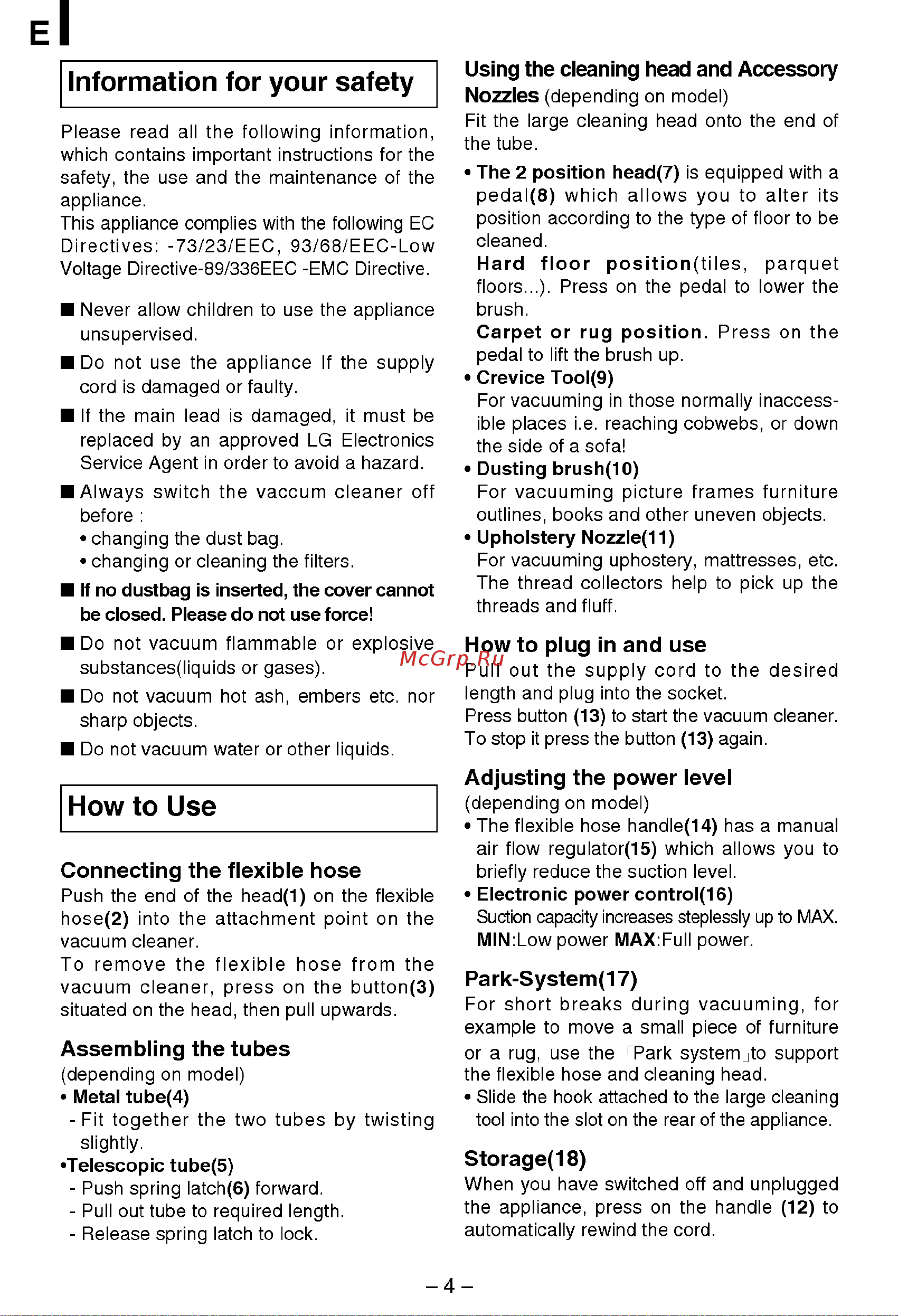 LG V-C3B52SD [4/8] Regul at or 15