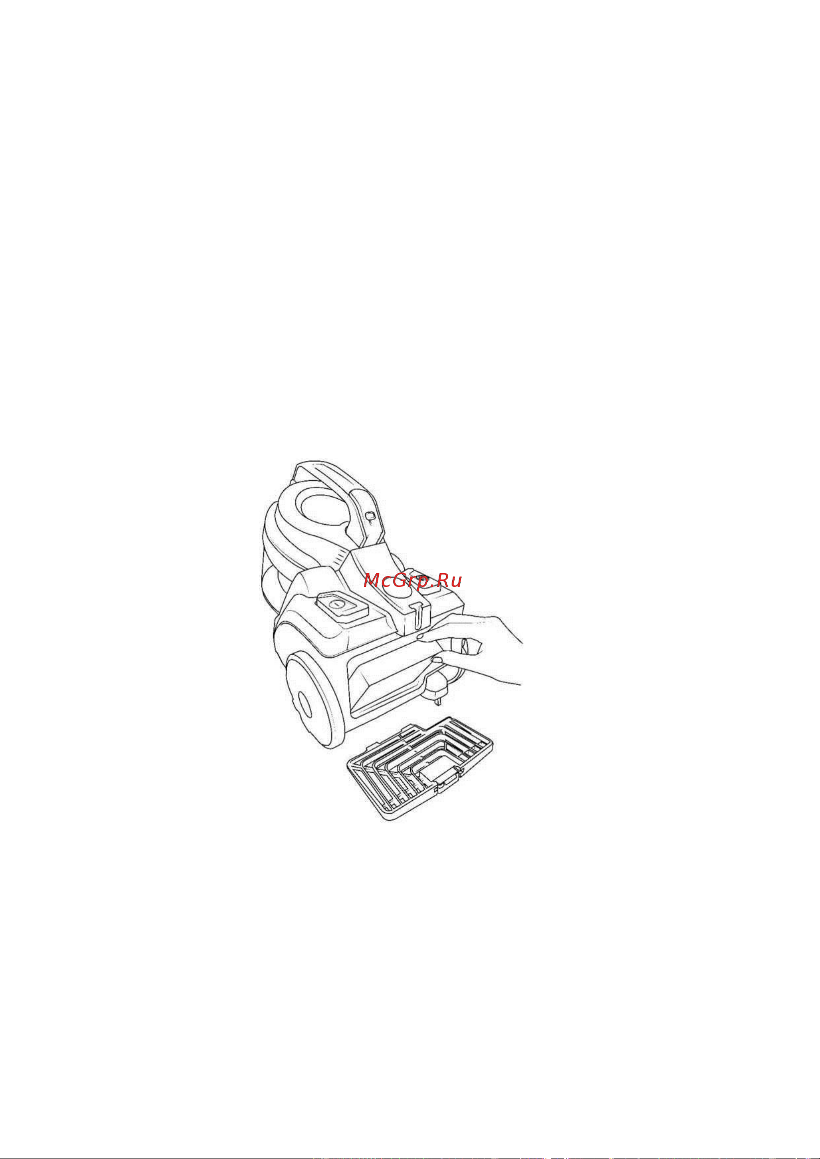 Midea VCS38A13L-G [12/20] Очистка фильтра