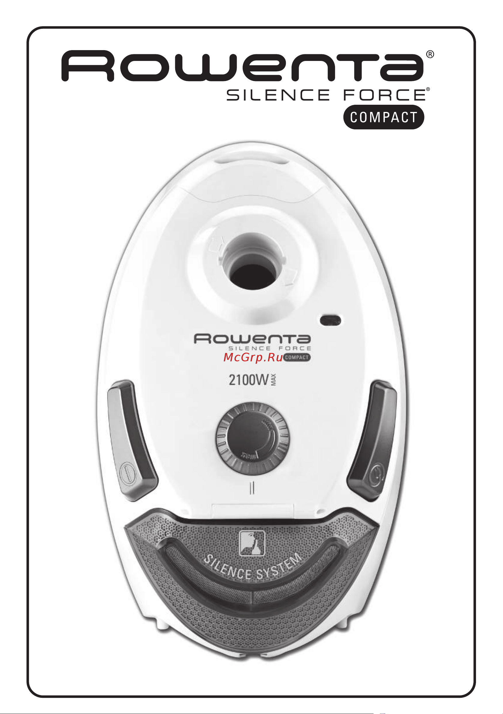 Rowenta RO4449R1 SILENCE FORCE COMPACT Руководство по эксплуатации онлайн