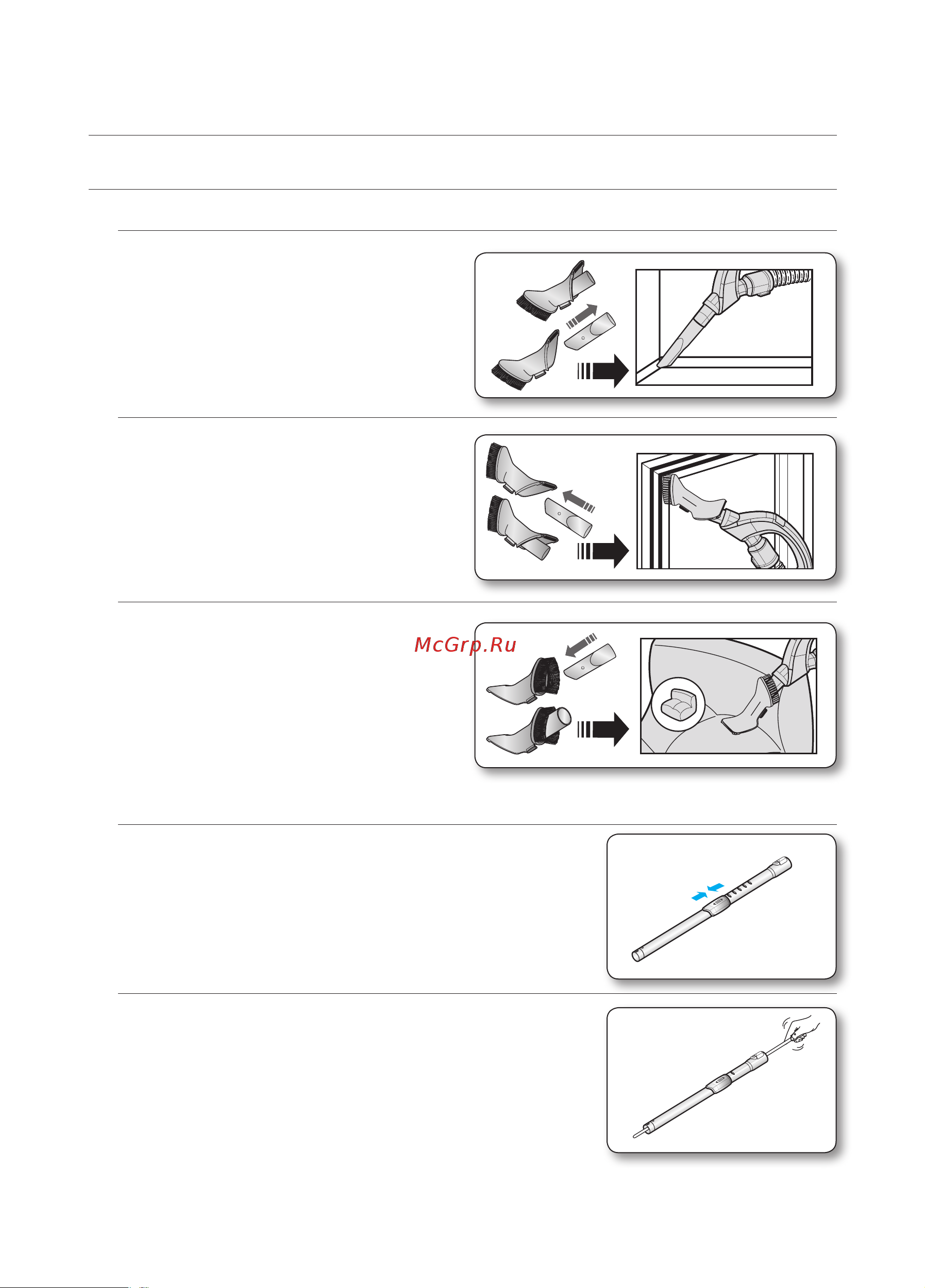 Samsung SC9632 [8/16] Использование и уход за насадками и фильтрами