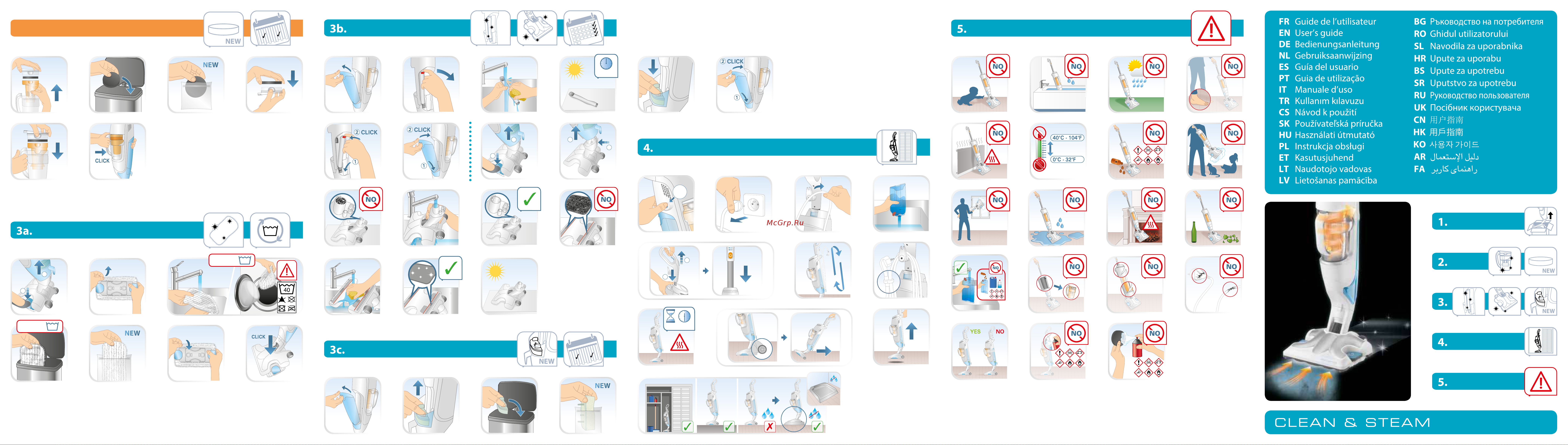 Tefal VP7591RH Clean & Steam [2/2] Fr guide de l utilisateur