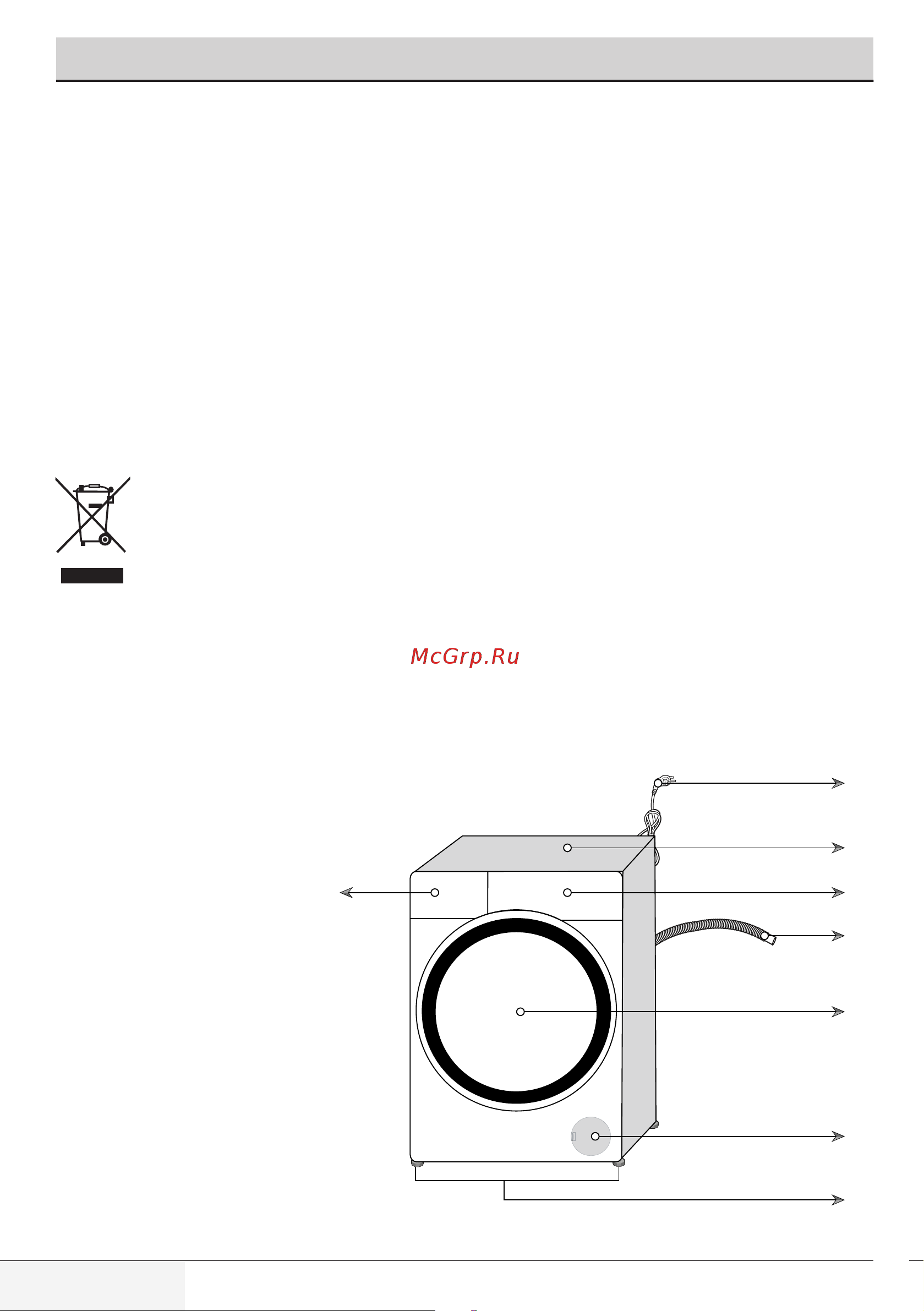 Beko RGE 685P2 BAA [4/36] Описание стиральной машины