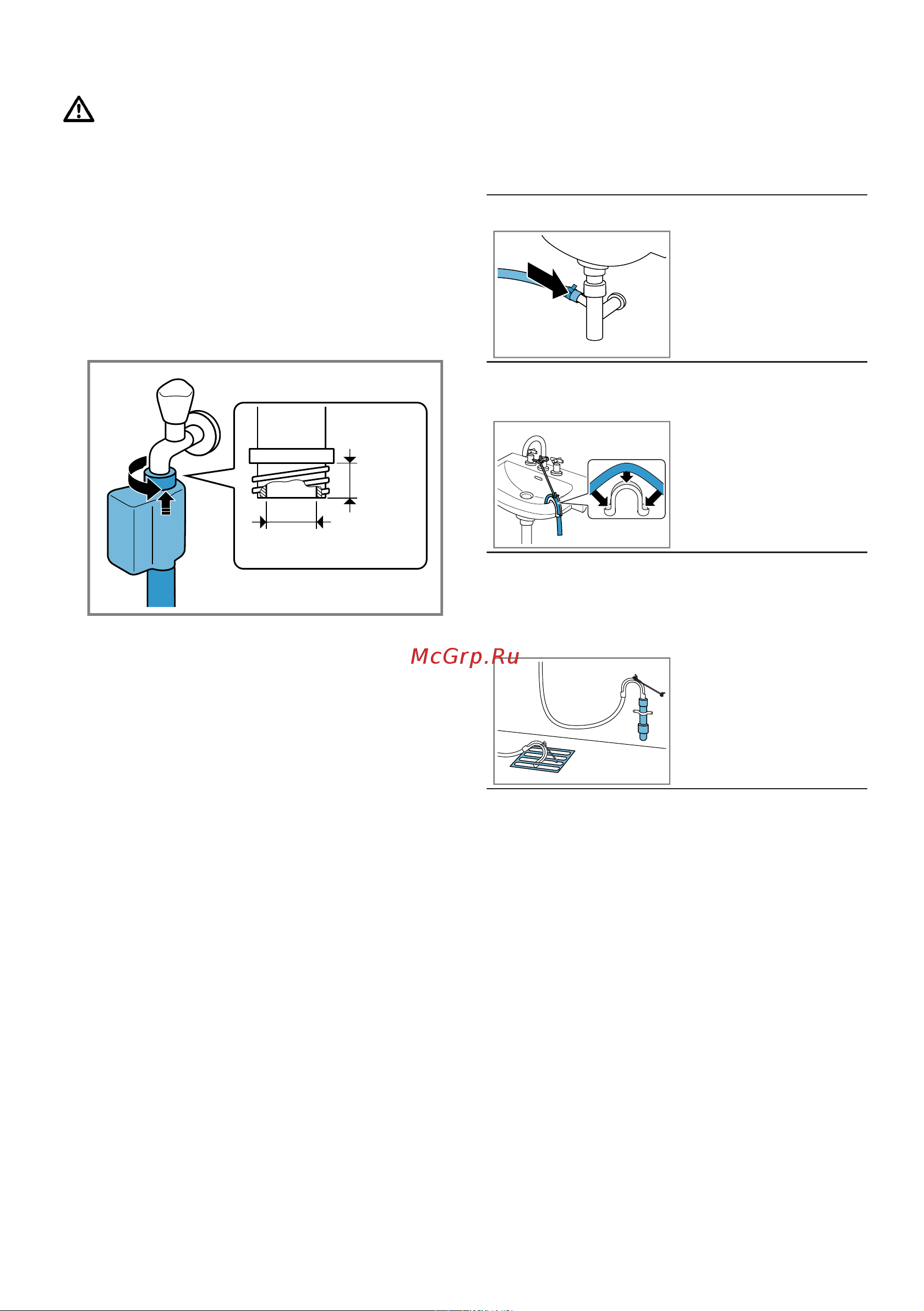 Bosch WAV 28GH1OE [17/76] Варианты подключения слива воды