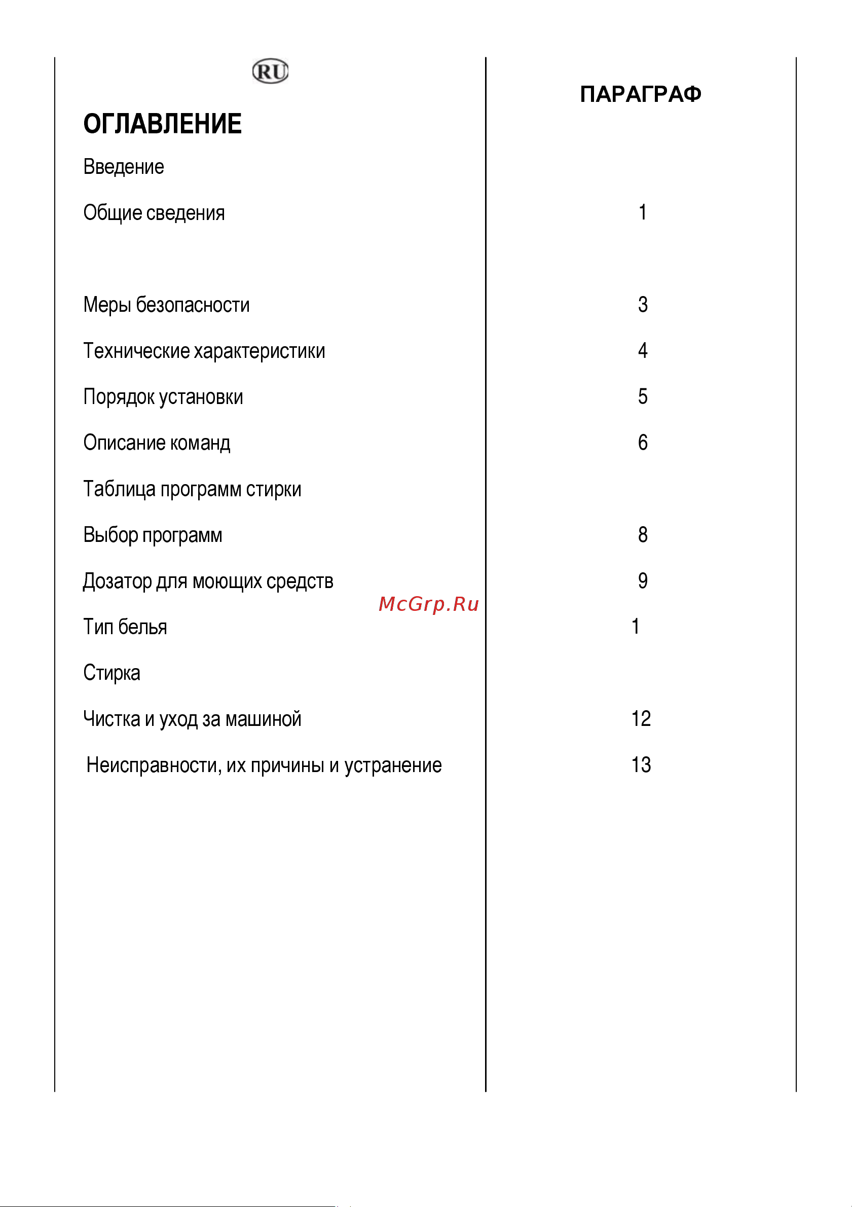 Candy AQUA 08351 D1 Руководство по эксплуатации онлайн [3/30] 717603