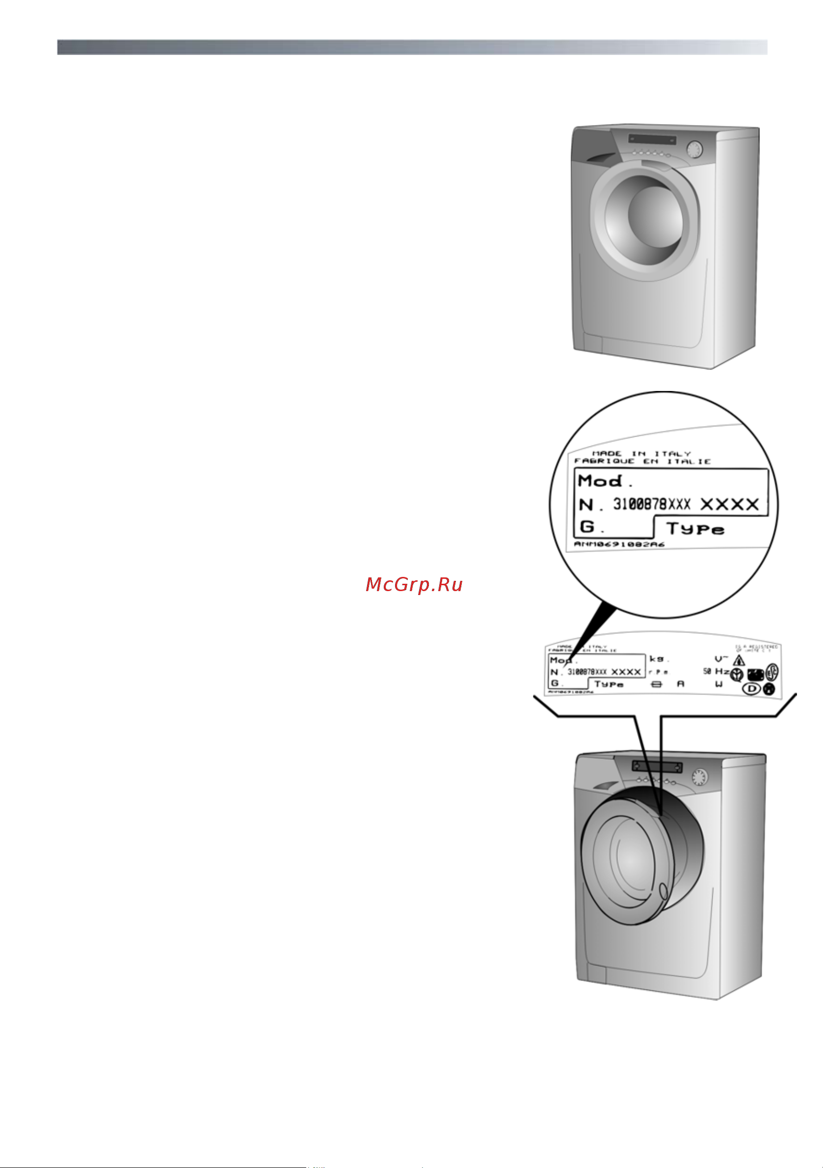Candy EVO4 1063DW Руководство по эксплуатации онлайн [3/40] 717632