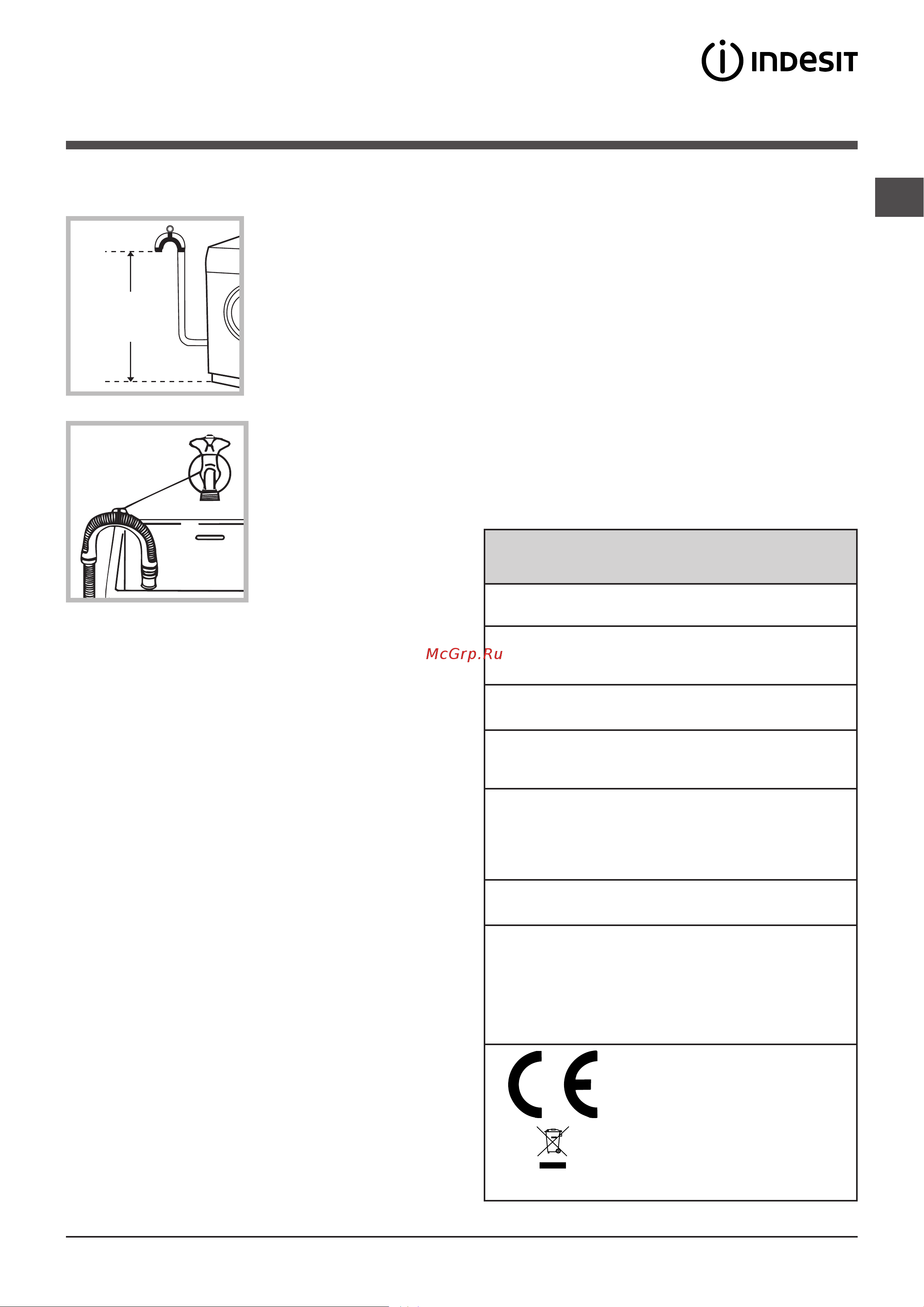 Indesit ESC 1150B [3/24] Перший цикл прання