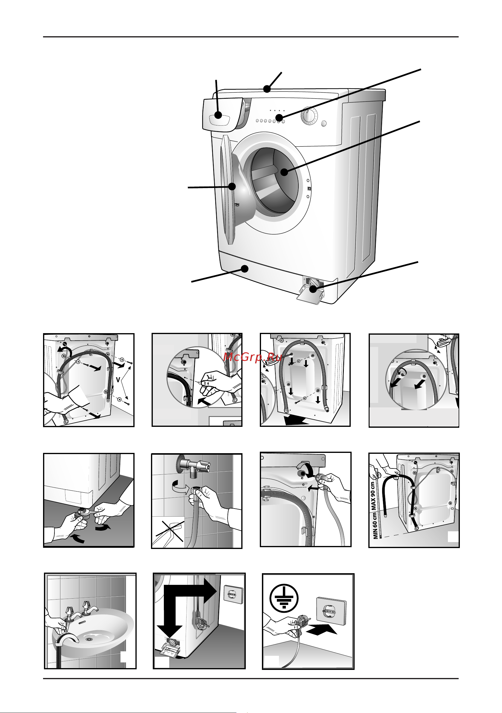 Korting KWD 60F14106 [4/23] Эксплуатация стиральной машины