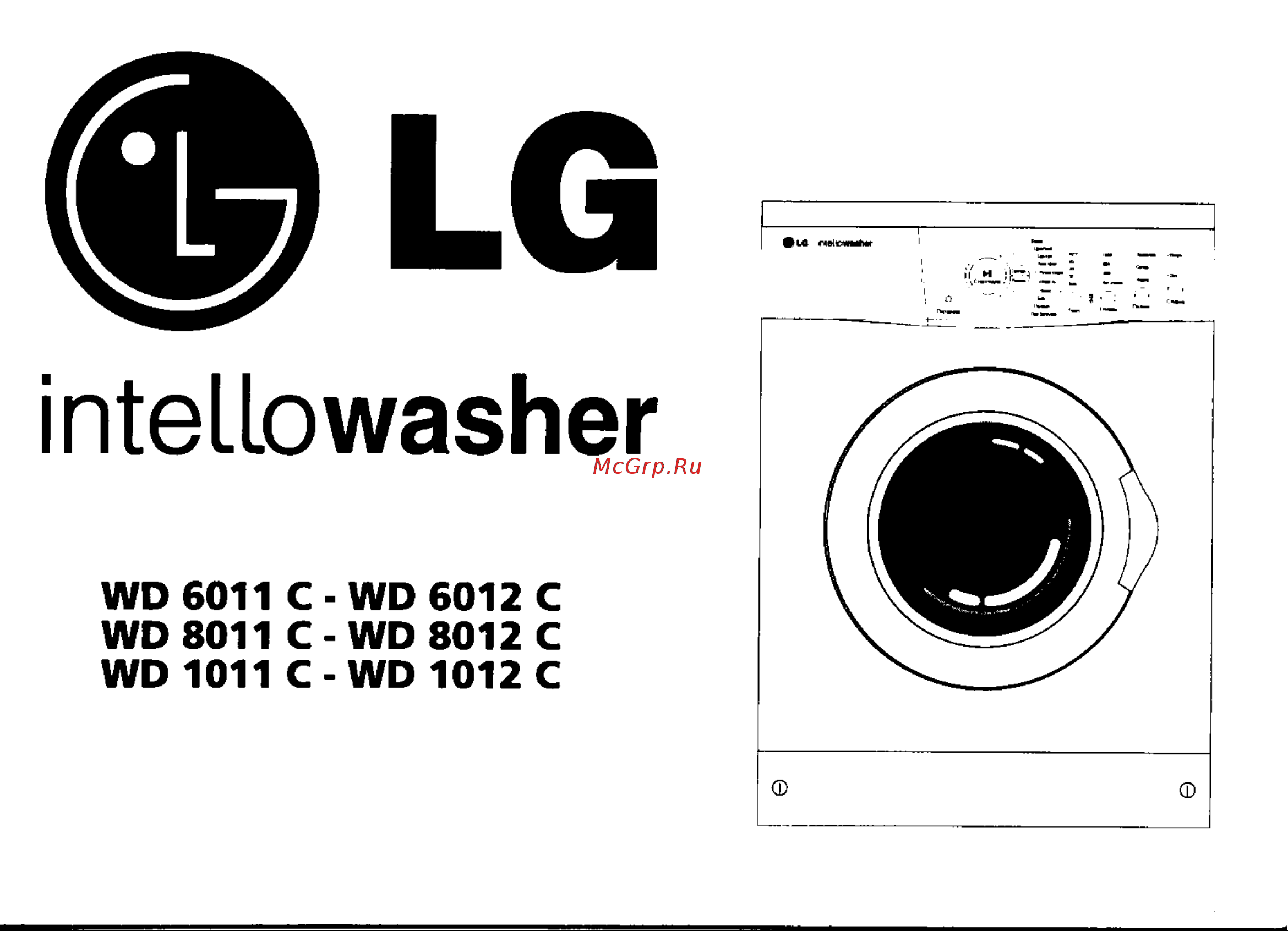 LG WD-6011C Руководство по эксплуатации онлайн