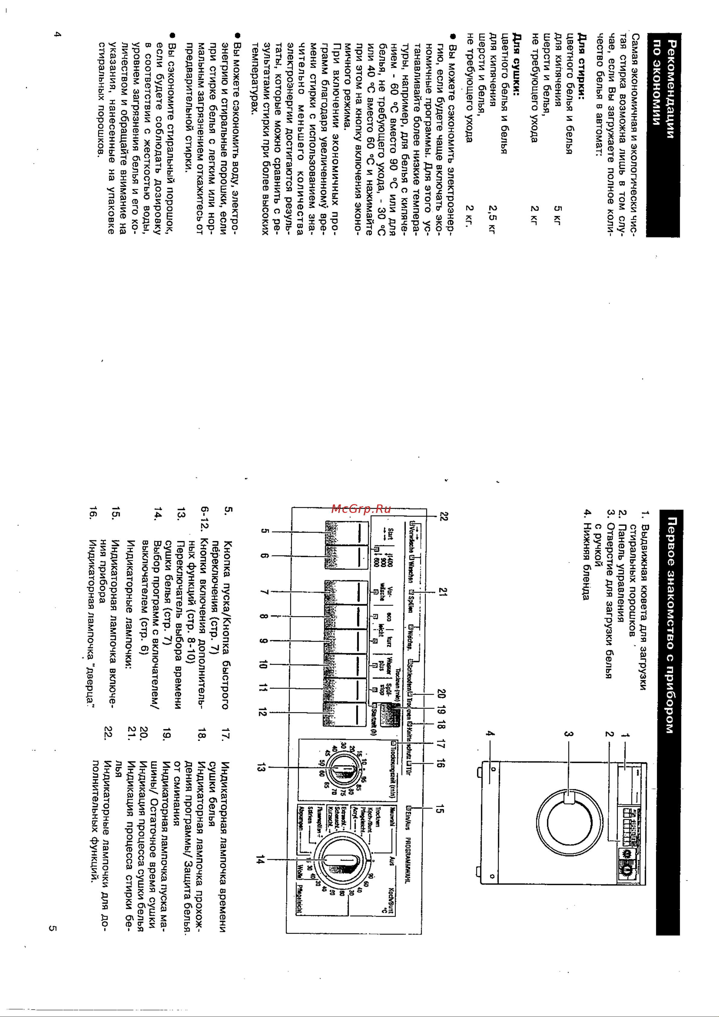 Siemens WD 6120 (Wash & Dry 6120) Руководство по эксплуатации онлайн [3/22] 718786
