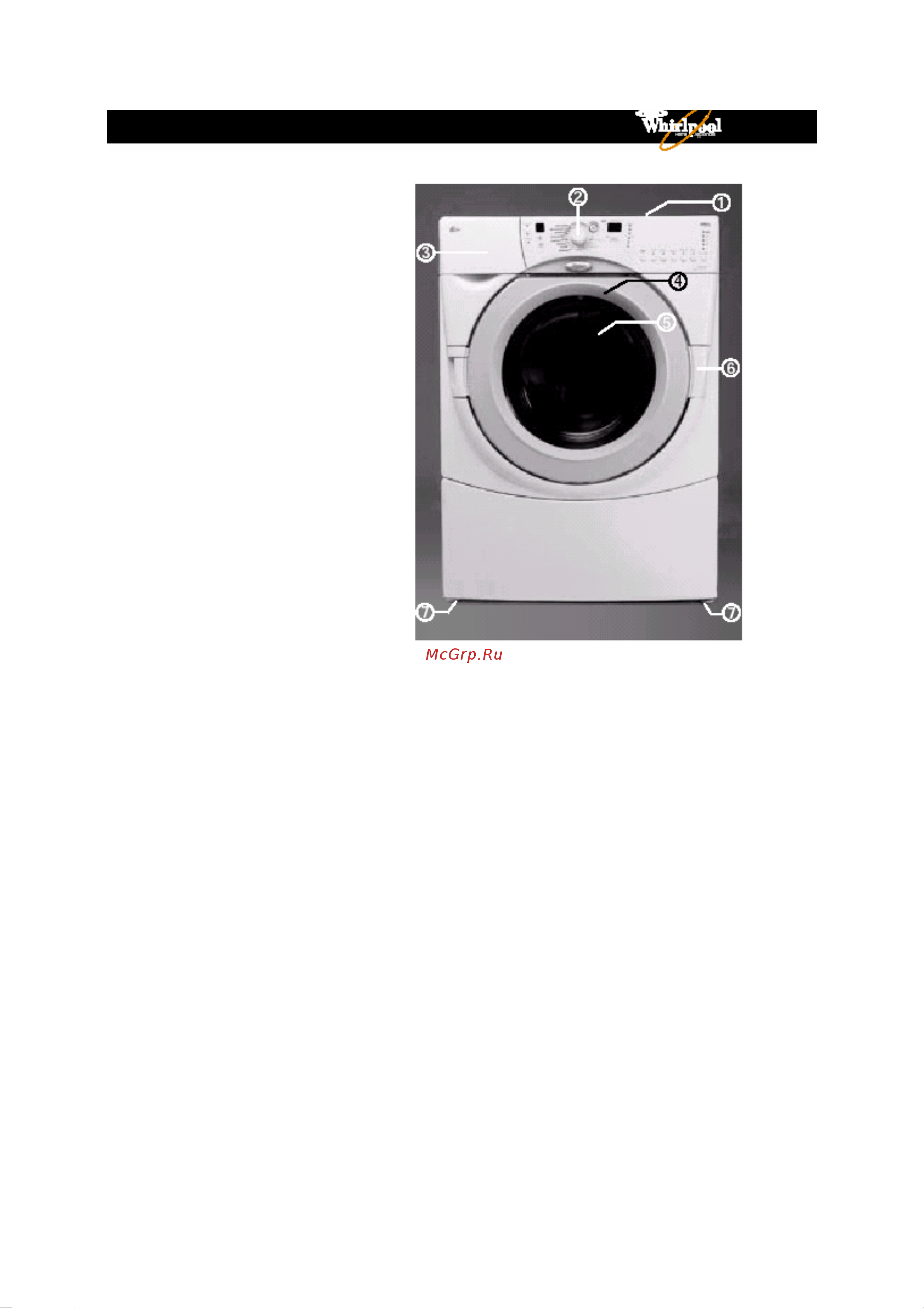 Whirlpool AWM 8000(Инструкция) [4/13] Appliances