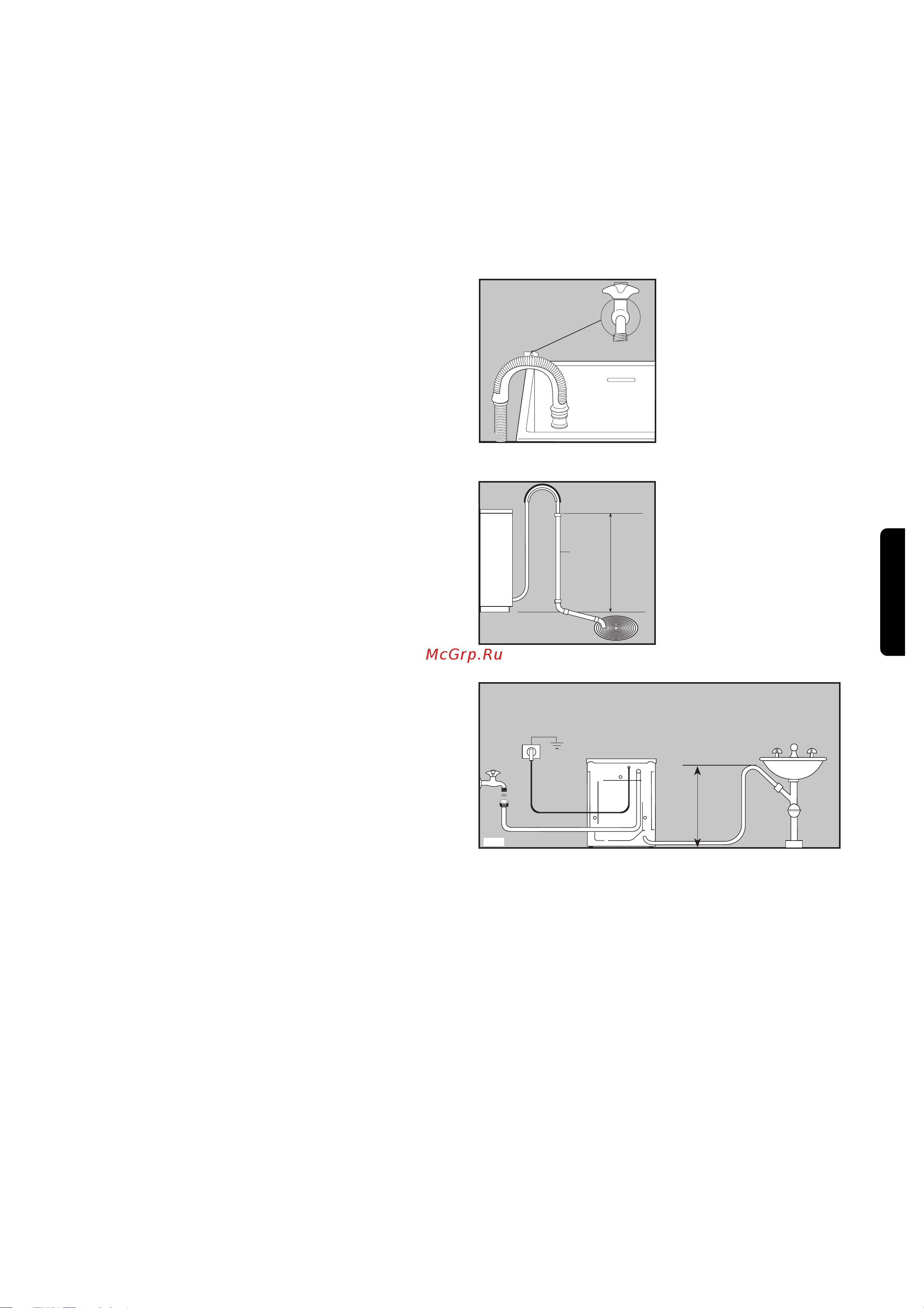 Zanussi FLS 572 C(CN) [8/21] Podklæ enie k kanalizacii