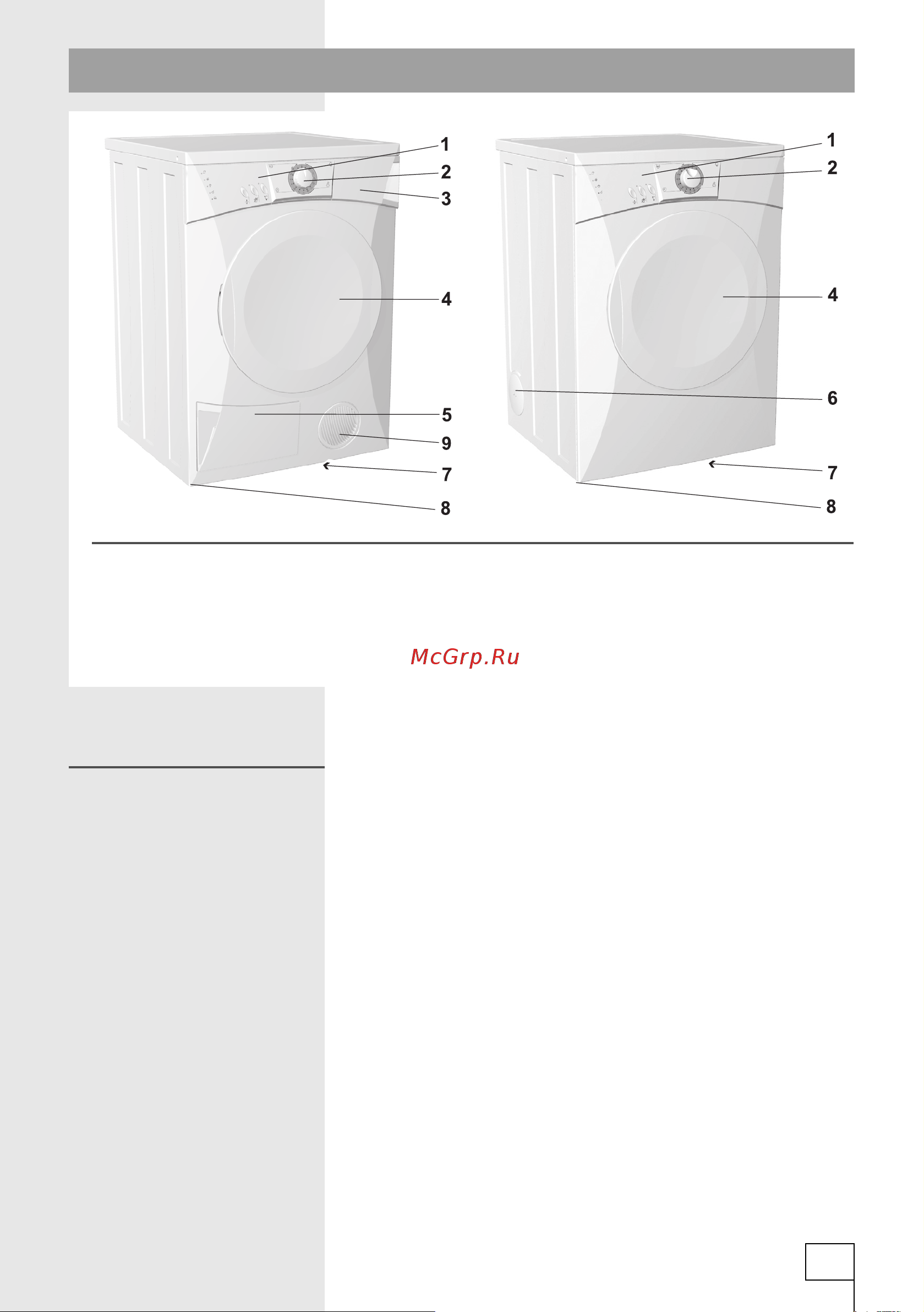 Gorenje D62225 [3/20] Описание сушильной машины