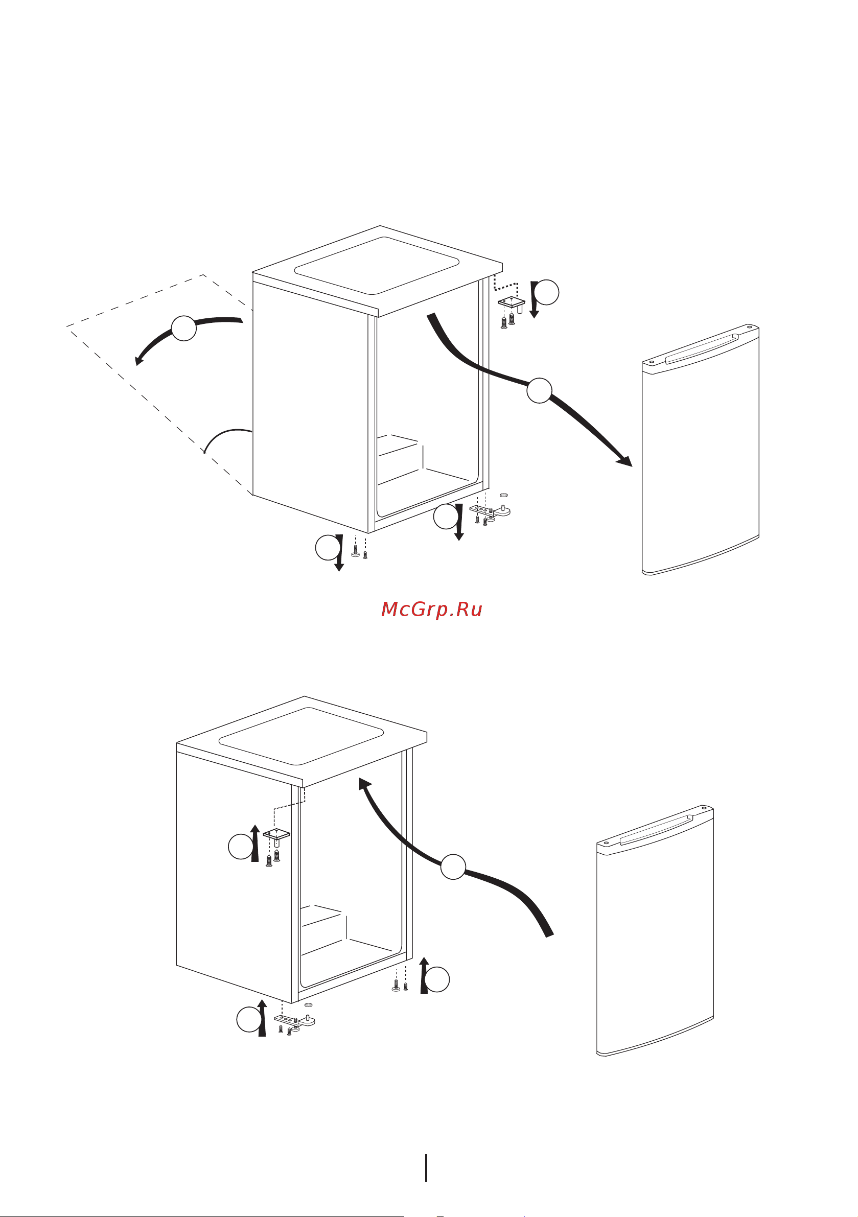 Beko TS1 90020 [11/87] Obrátenie dverí