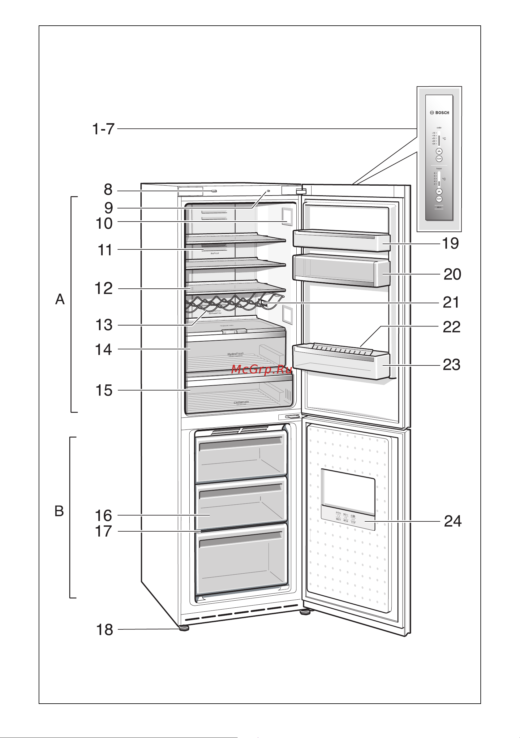 Bosch KGN 39H96 Руководство по эксплуатации онлайн [131/135] 720005