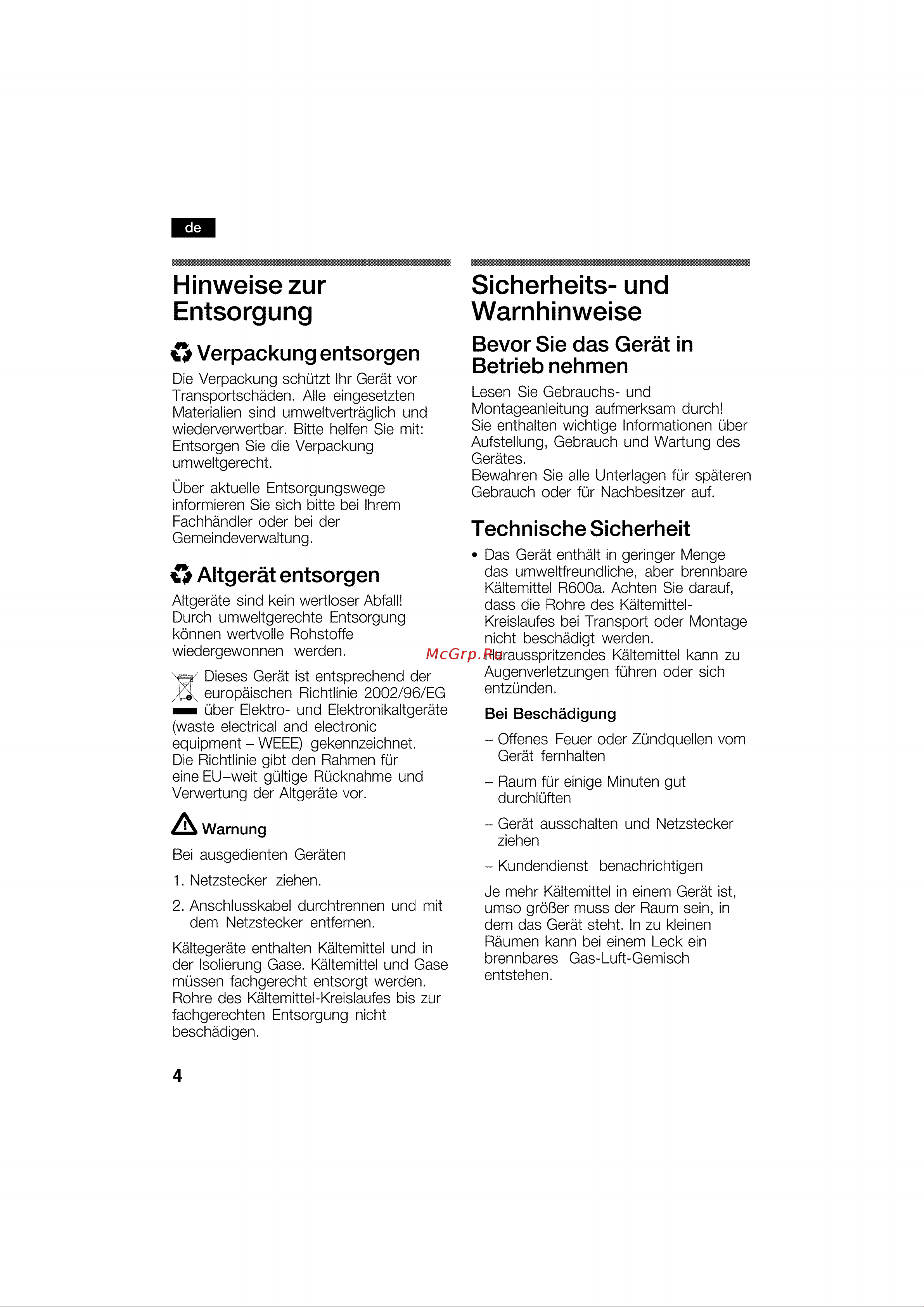 Bosch KGN 57SM34N Руководство по эксплуатации онлайн [4/79] 720075