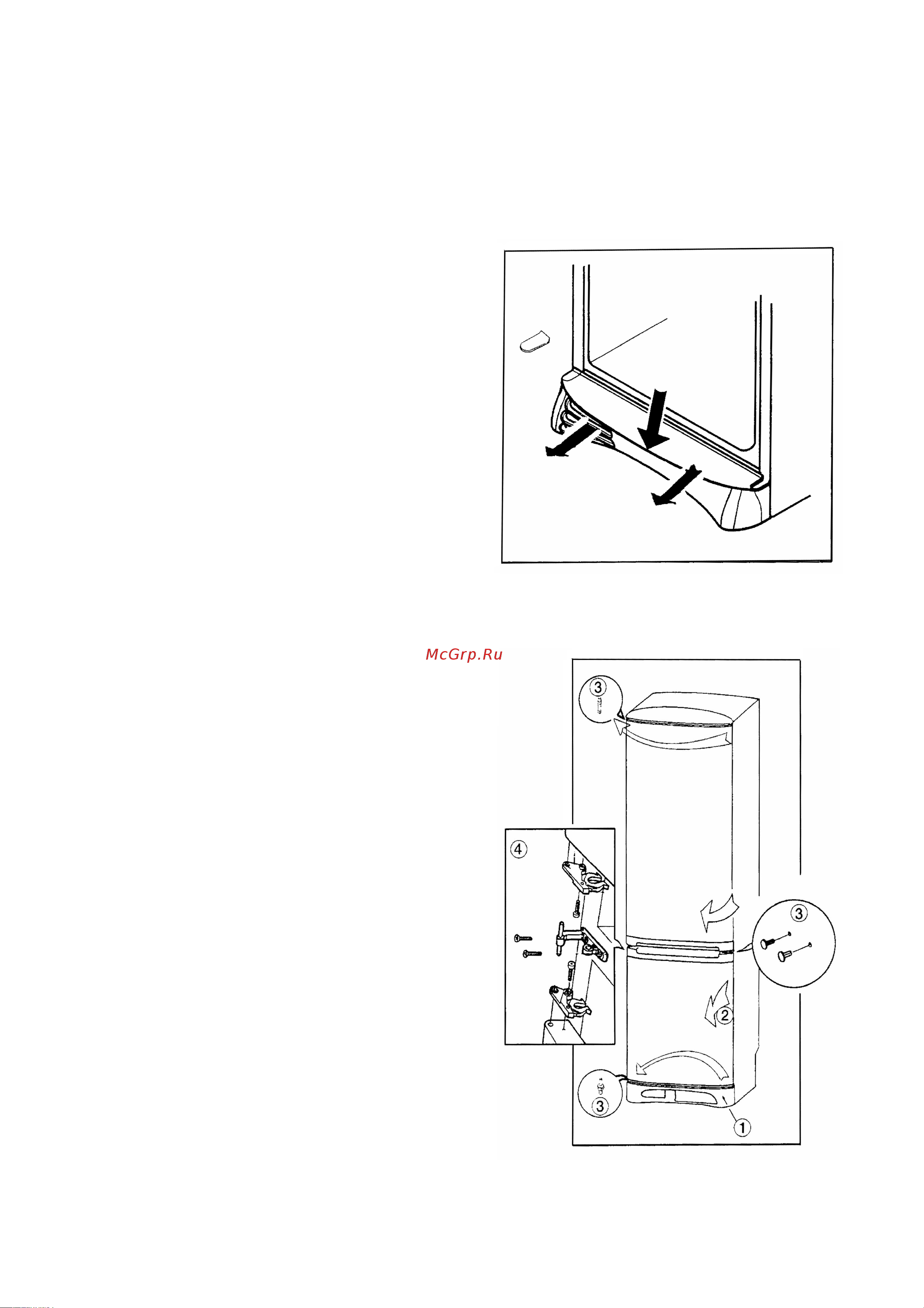 Electrolux ENB 3260 [6/17] Изменение направления открывания дверей