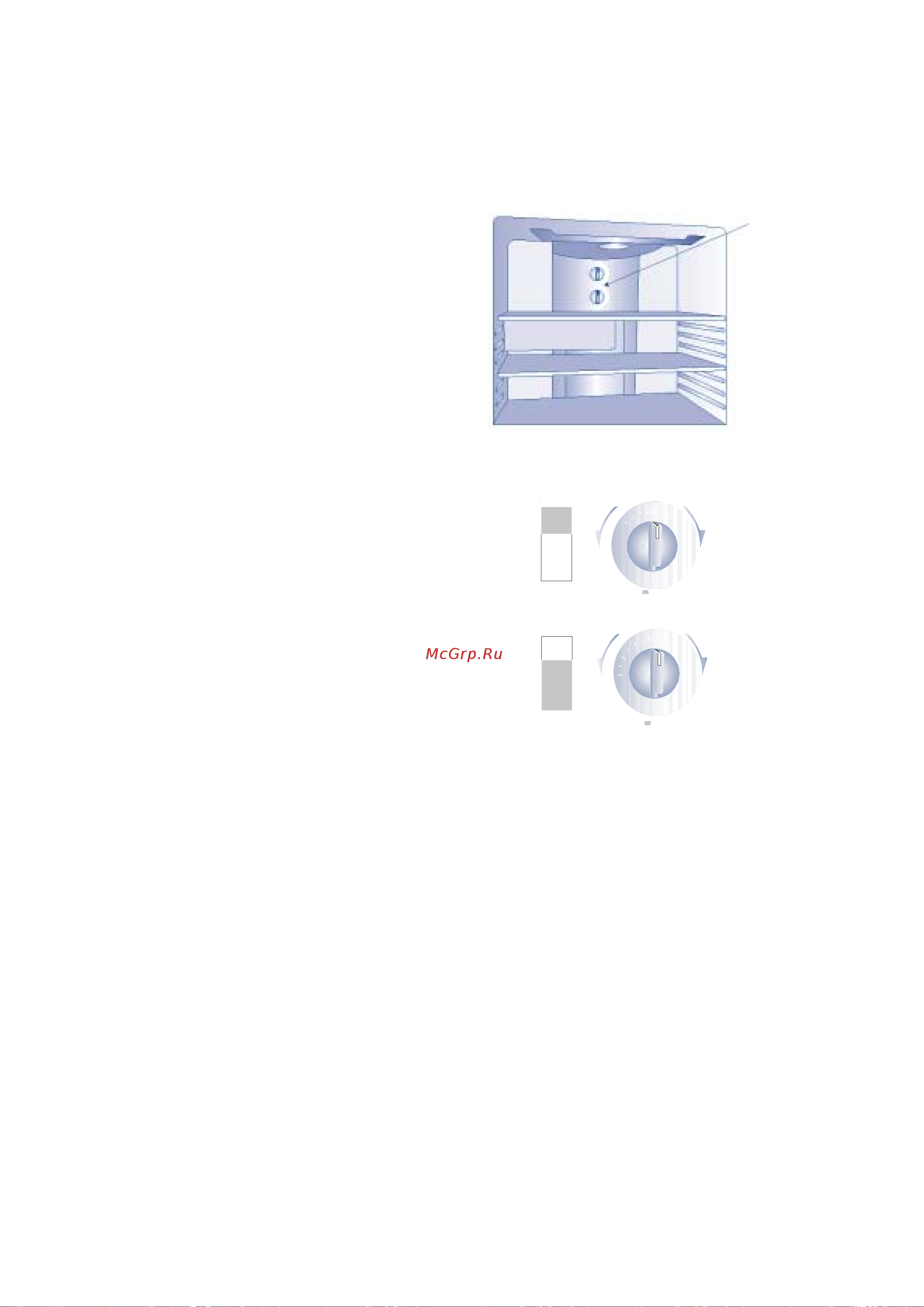 Electrolux ENB 5298 X [16/27] Ðåãóëèðîâêà òåìïåðàòóðû â õîëîäèëüíèêå ñ âåðõíèì ðàñïîëîæåíèåì ìîðîçèëüíîé êàìåðû