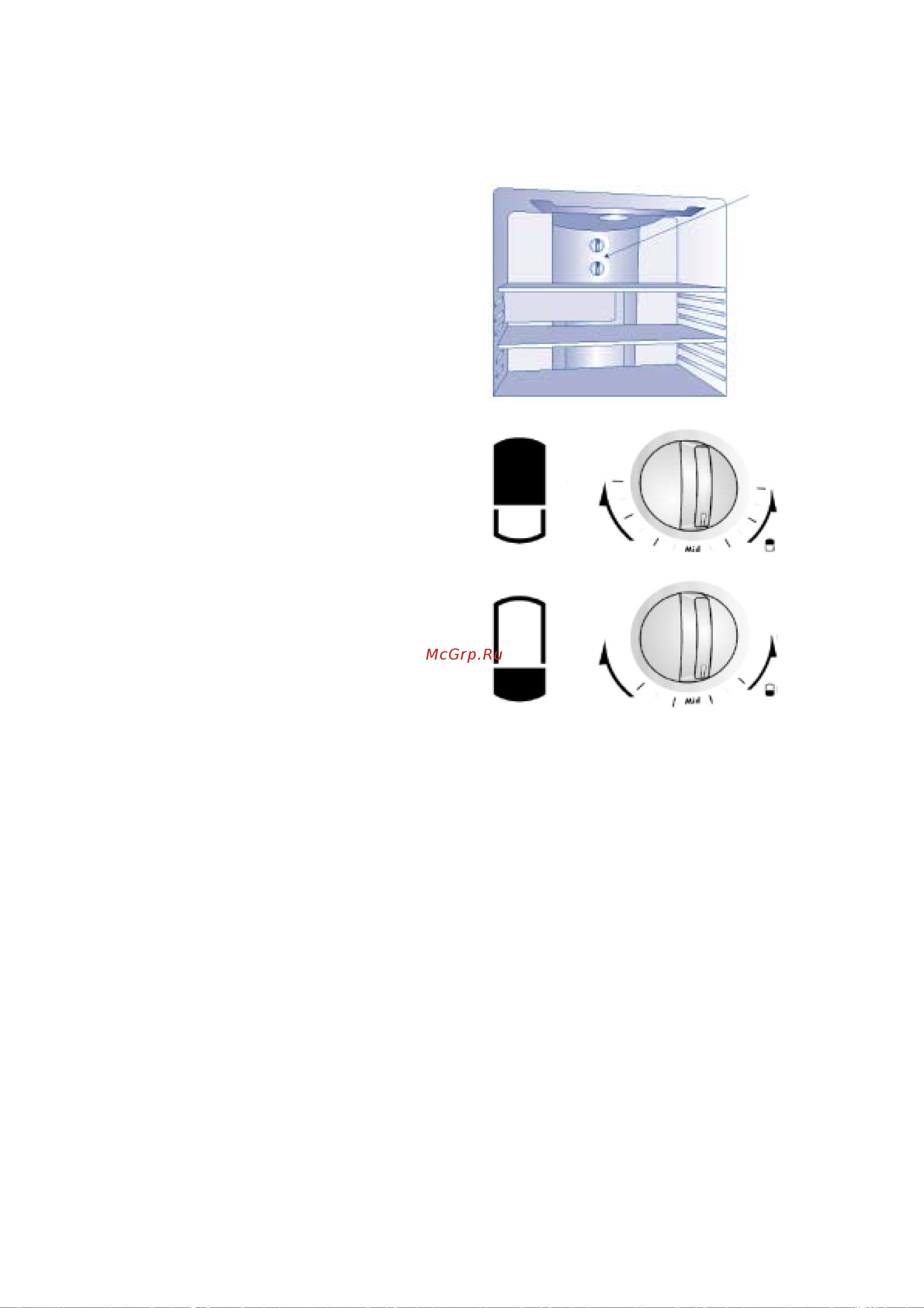 Electrolux ENB 5298 X [17/27] Ðåãóëèðîâêà òåìïåðàòóðû â õîëîäèëüíèêå ñ íèæíèì ðàñïîëîæåíèåì ìîðîçèëüíîé êàìåðû