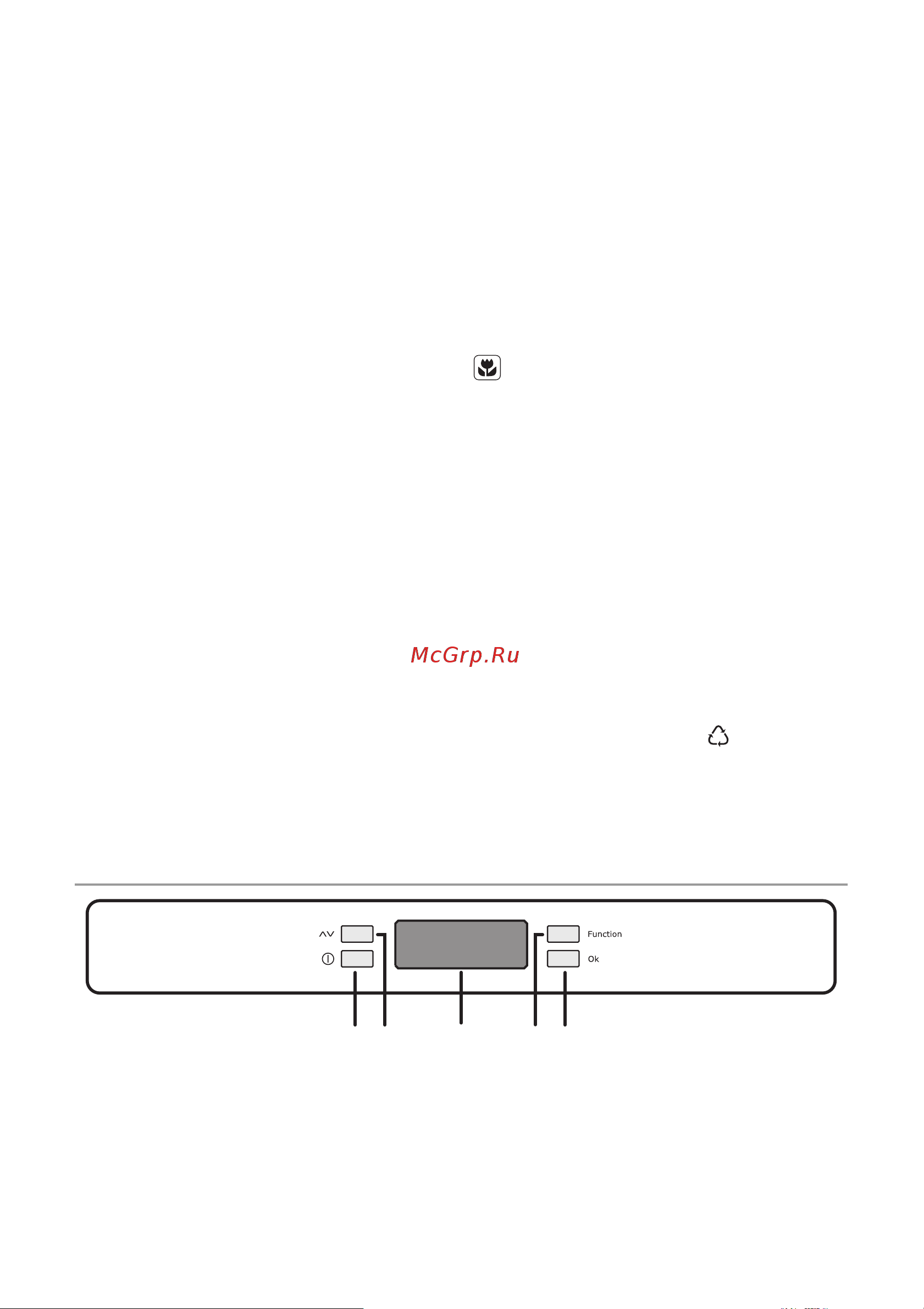 Electrolux ERC 33430 W (X) [31/56] Панель управления