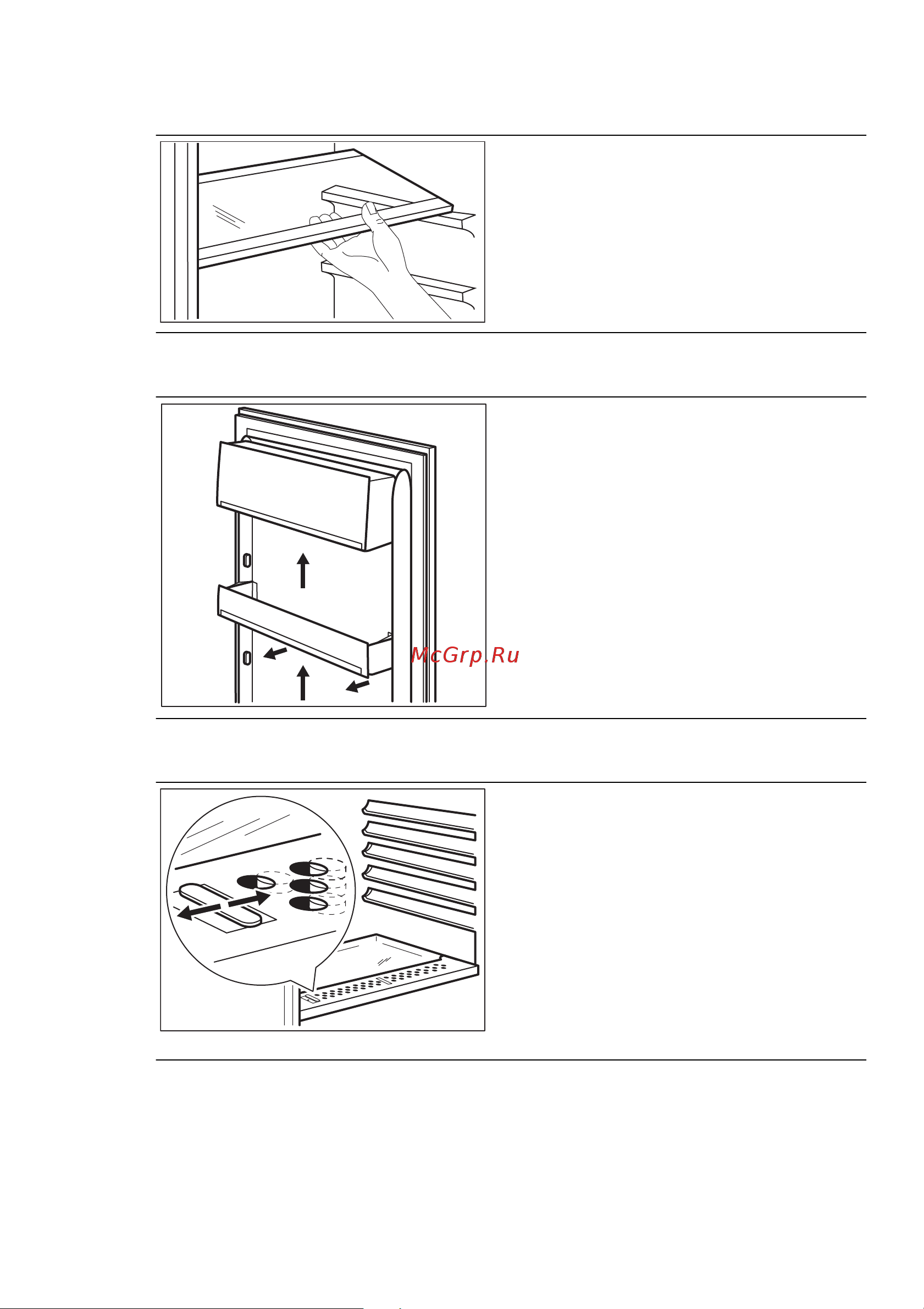 Electrolux ERN 2301 AOW [6/72] Movable shelves
