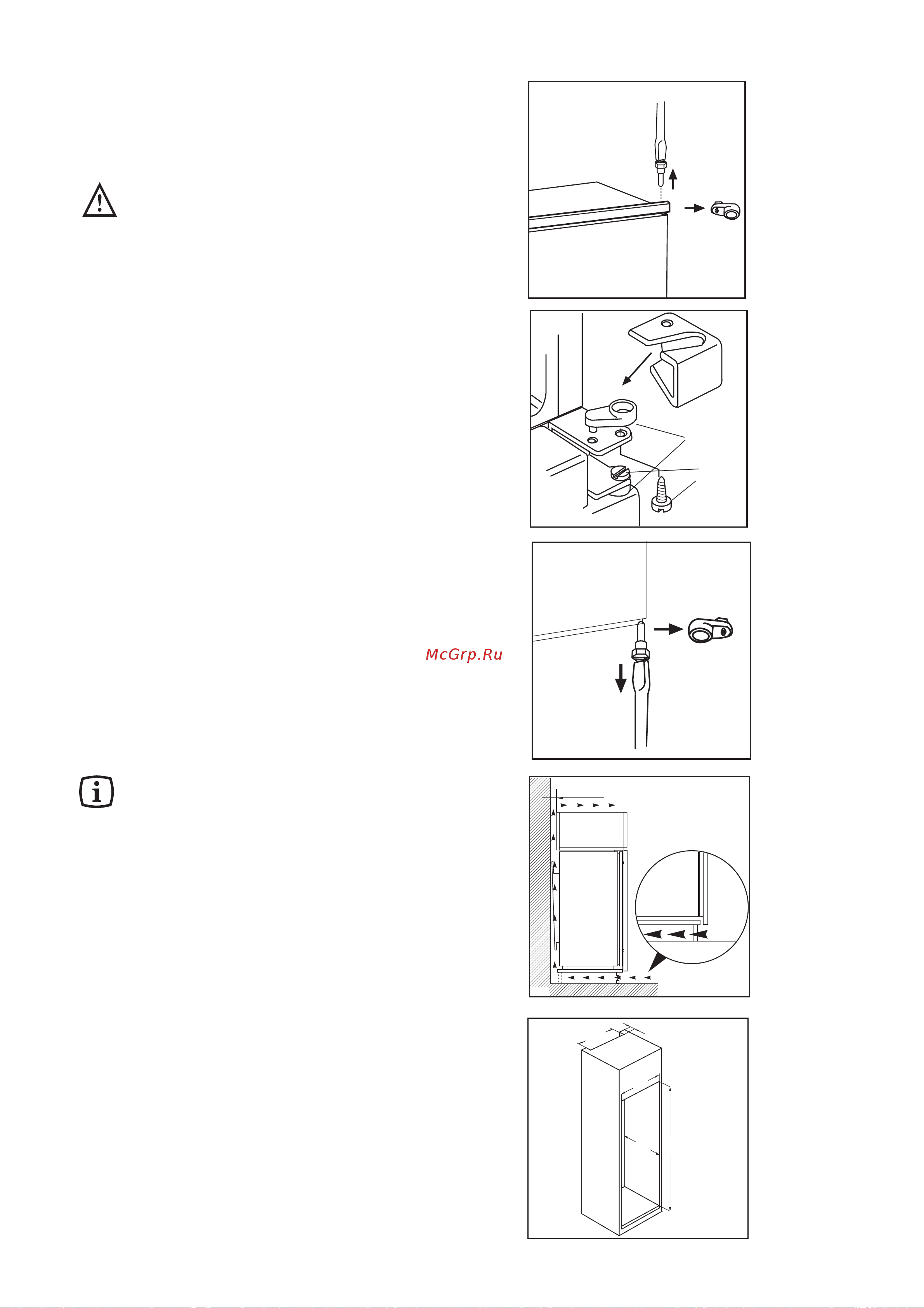 Electrolux ERN 29650 [14/84] Instrukcja dla urzàdzeƒ do zabudowy zmiana kierunku otwierania drzwi